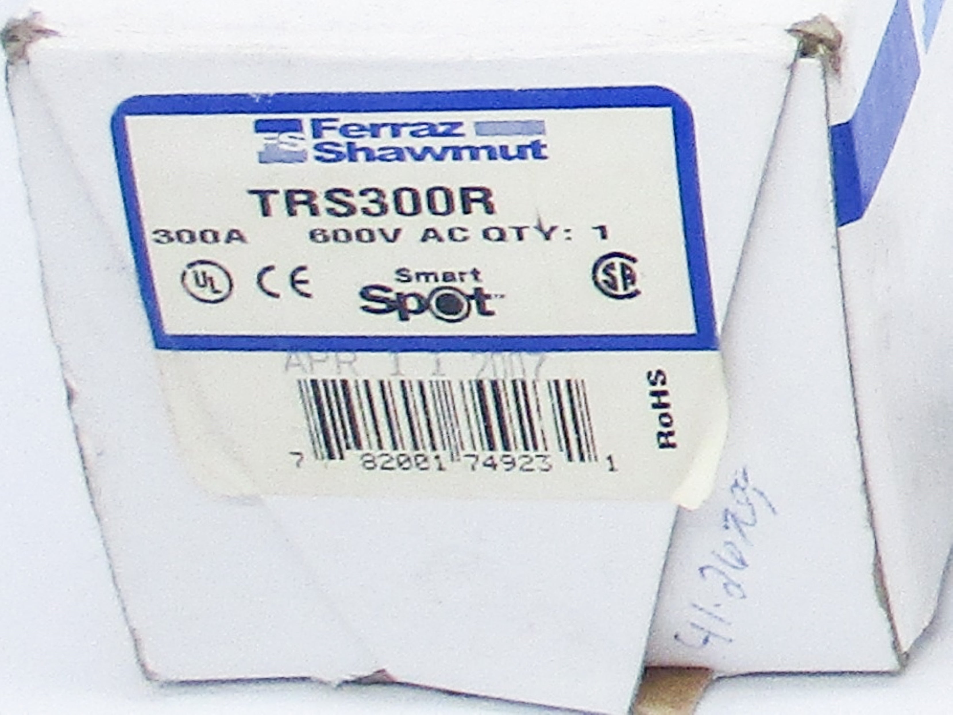 FERRAZ SHAWMUT TRS300R 600VAC/DC 300A NSMP