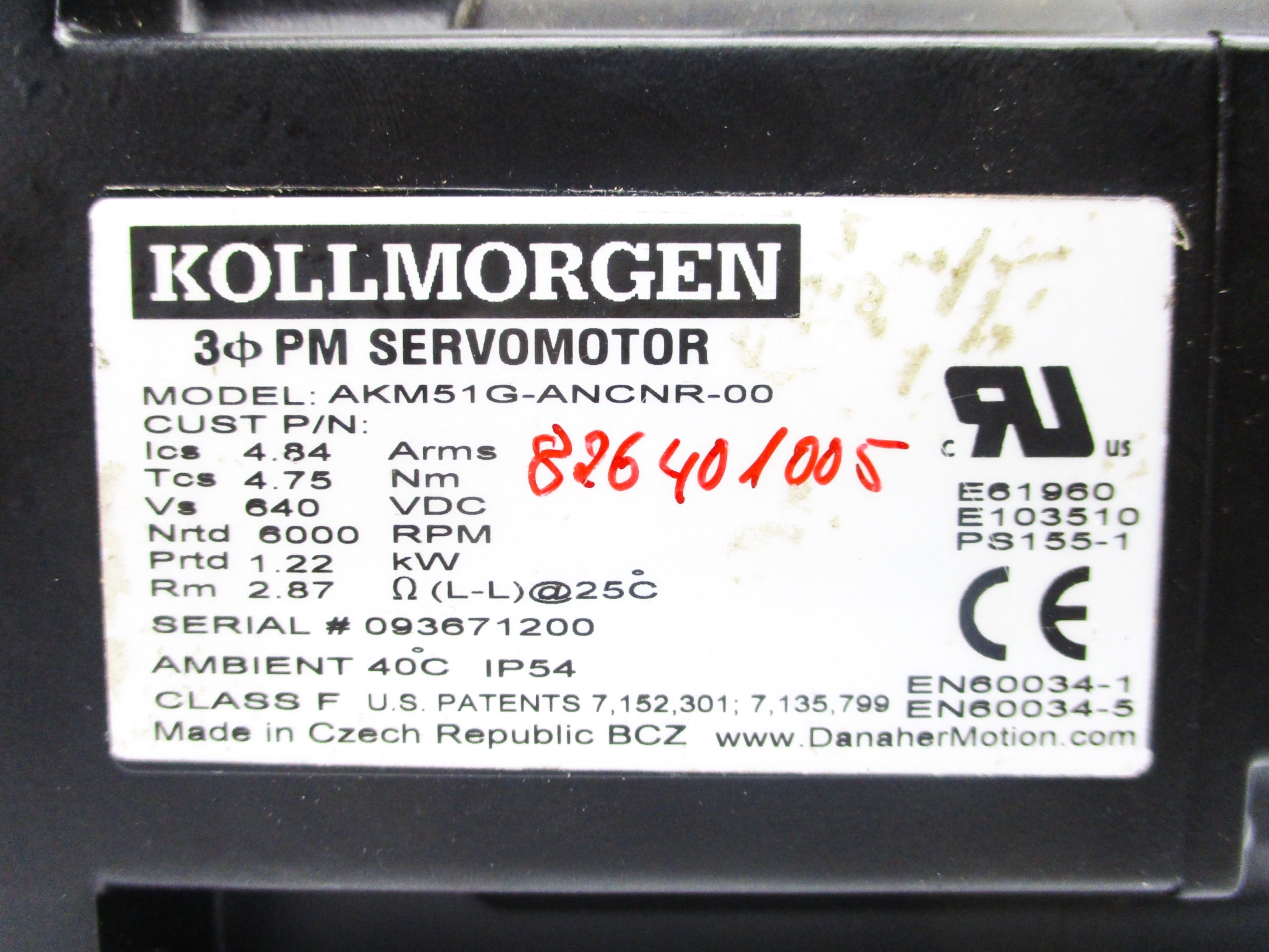 KOLLMORGEN AKM51G-ANCNR-00 NSNP