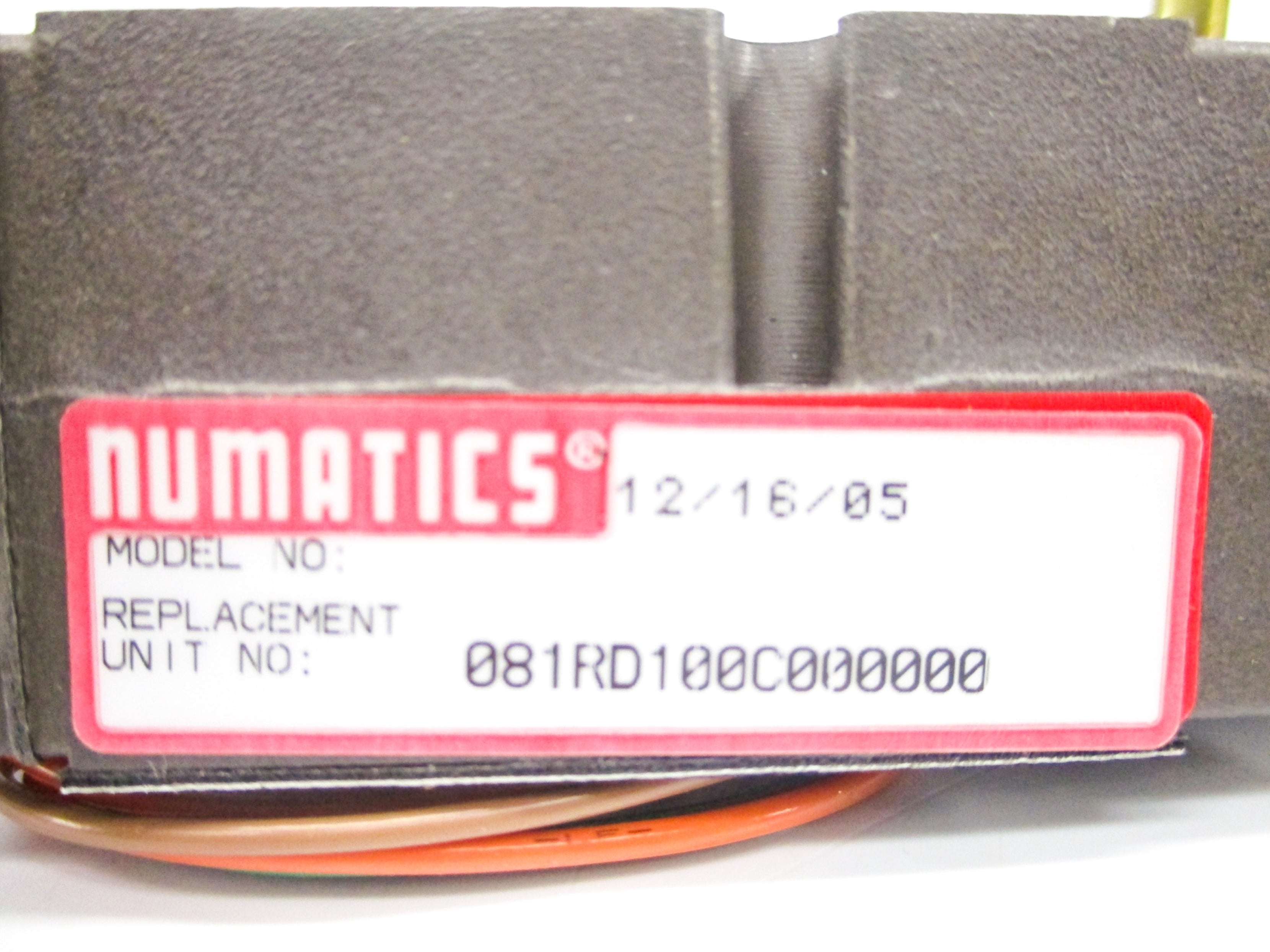 NUMATICS 081RD100C000000 NSNP