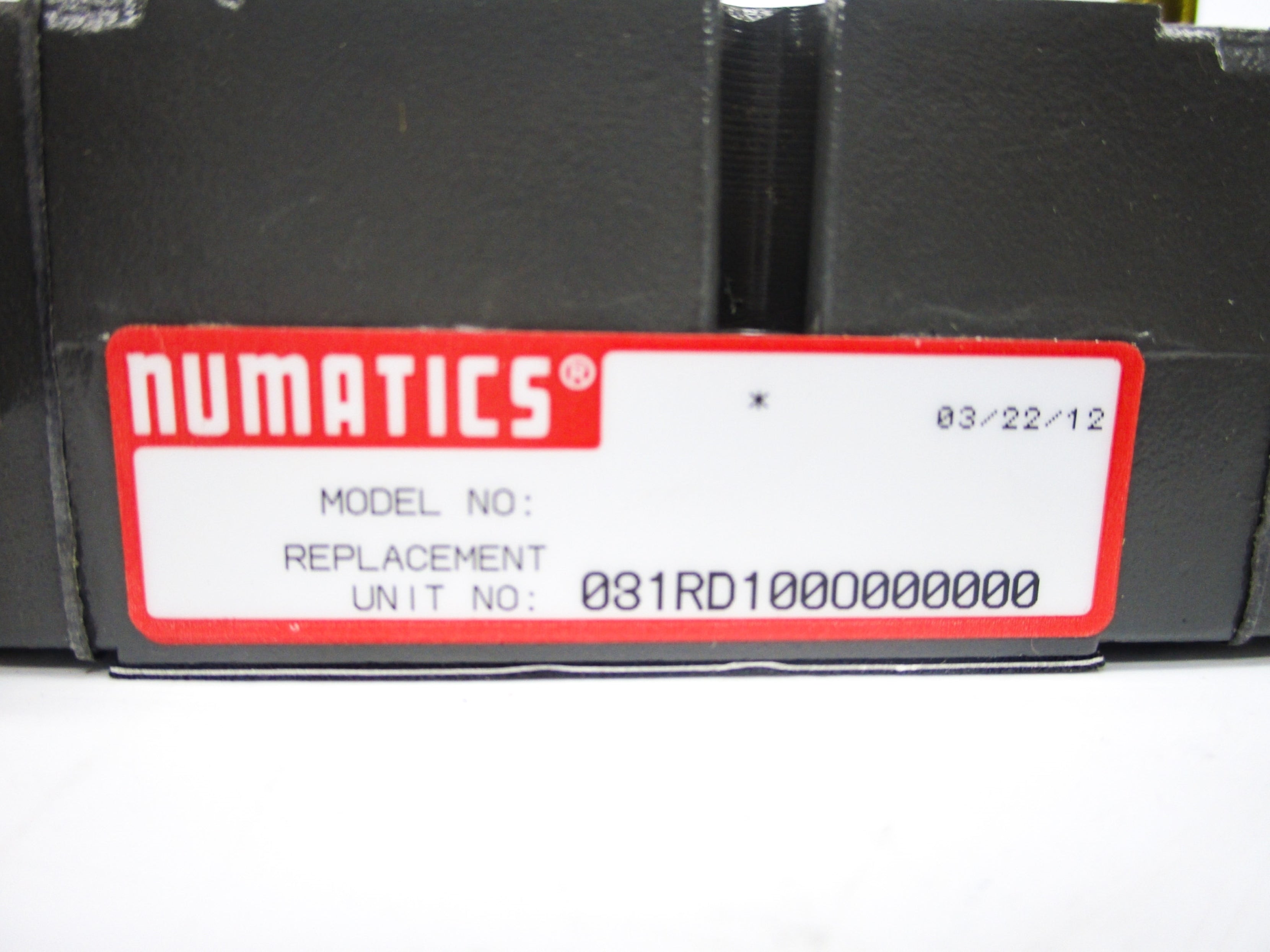 NUMATICS 081RD100C000000 (AS PICTURED) NSNP