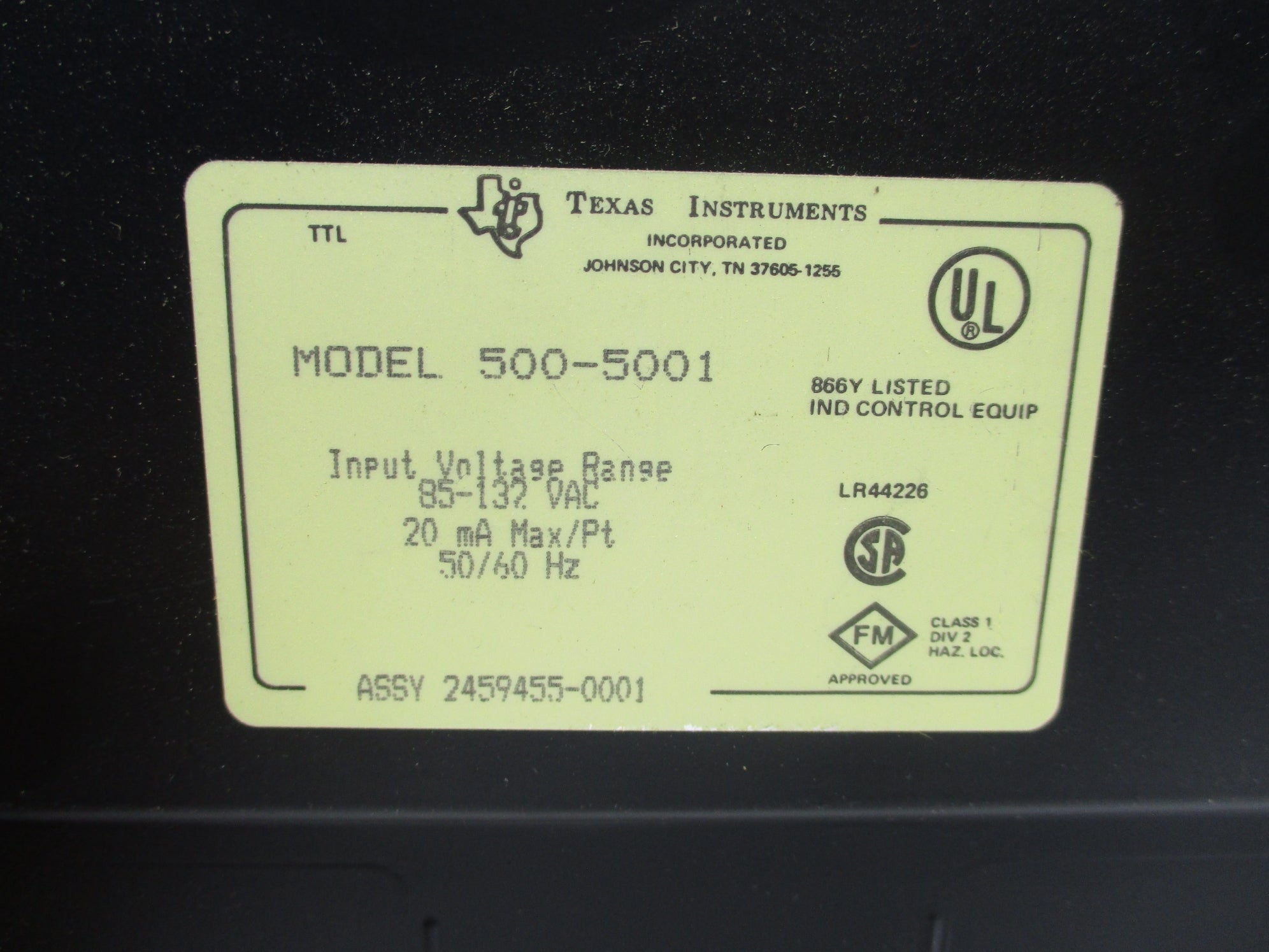 TEXAS INSTRUMENTS 500-5001 UNMP