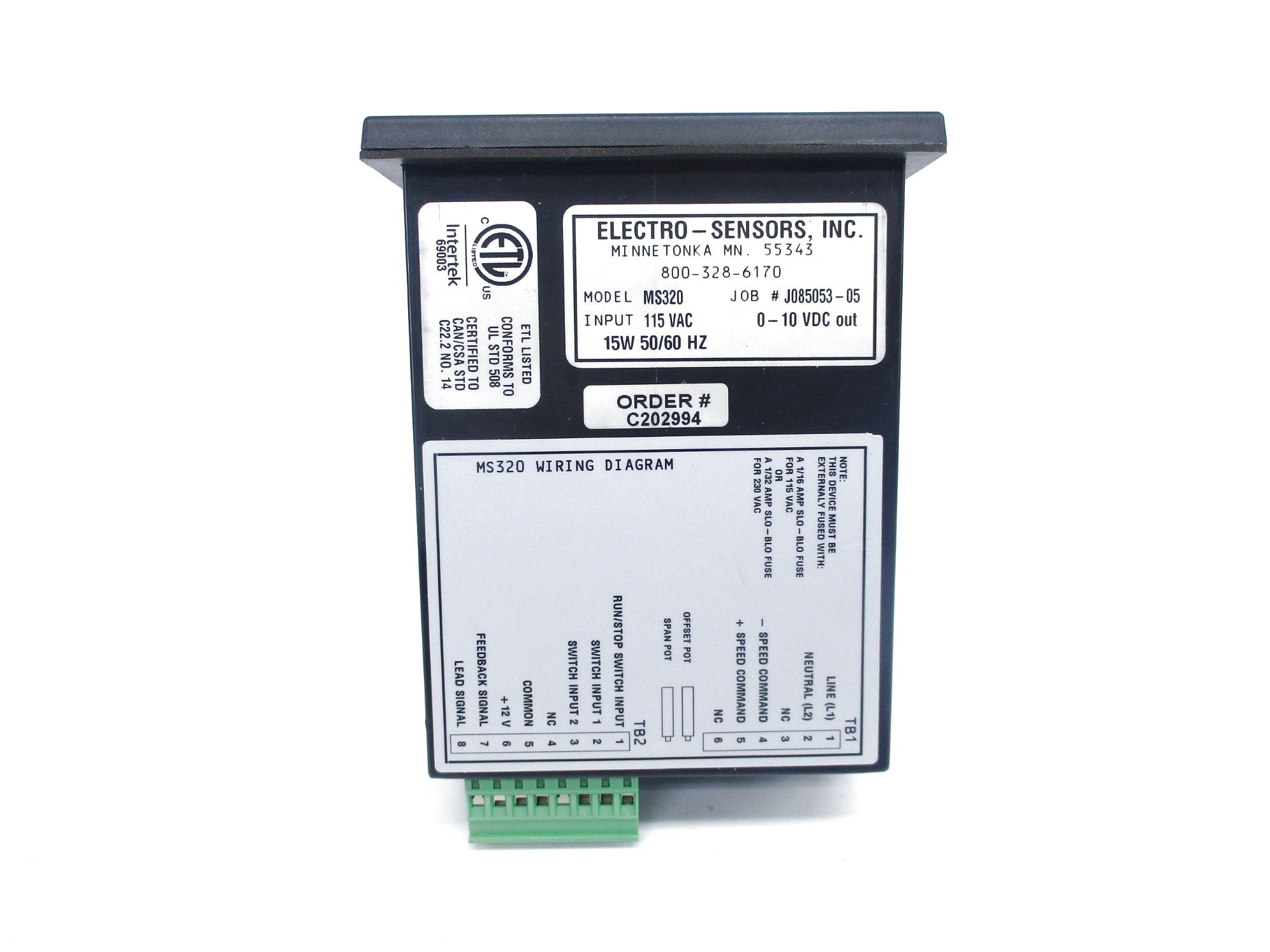 ELECTRO-SENSORS MS320 NSNP