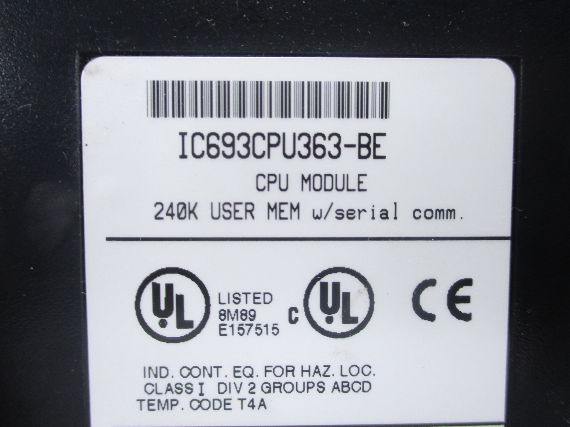 GE FANUC IC693CPU363-BE UNMP