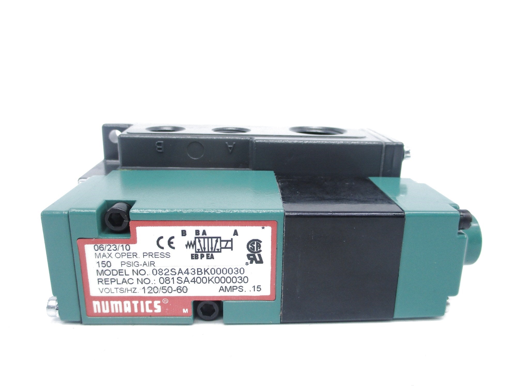 NUMATICS 082SA43BK000030 120V NSNP