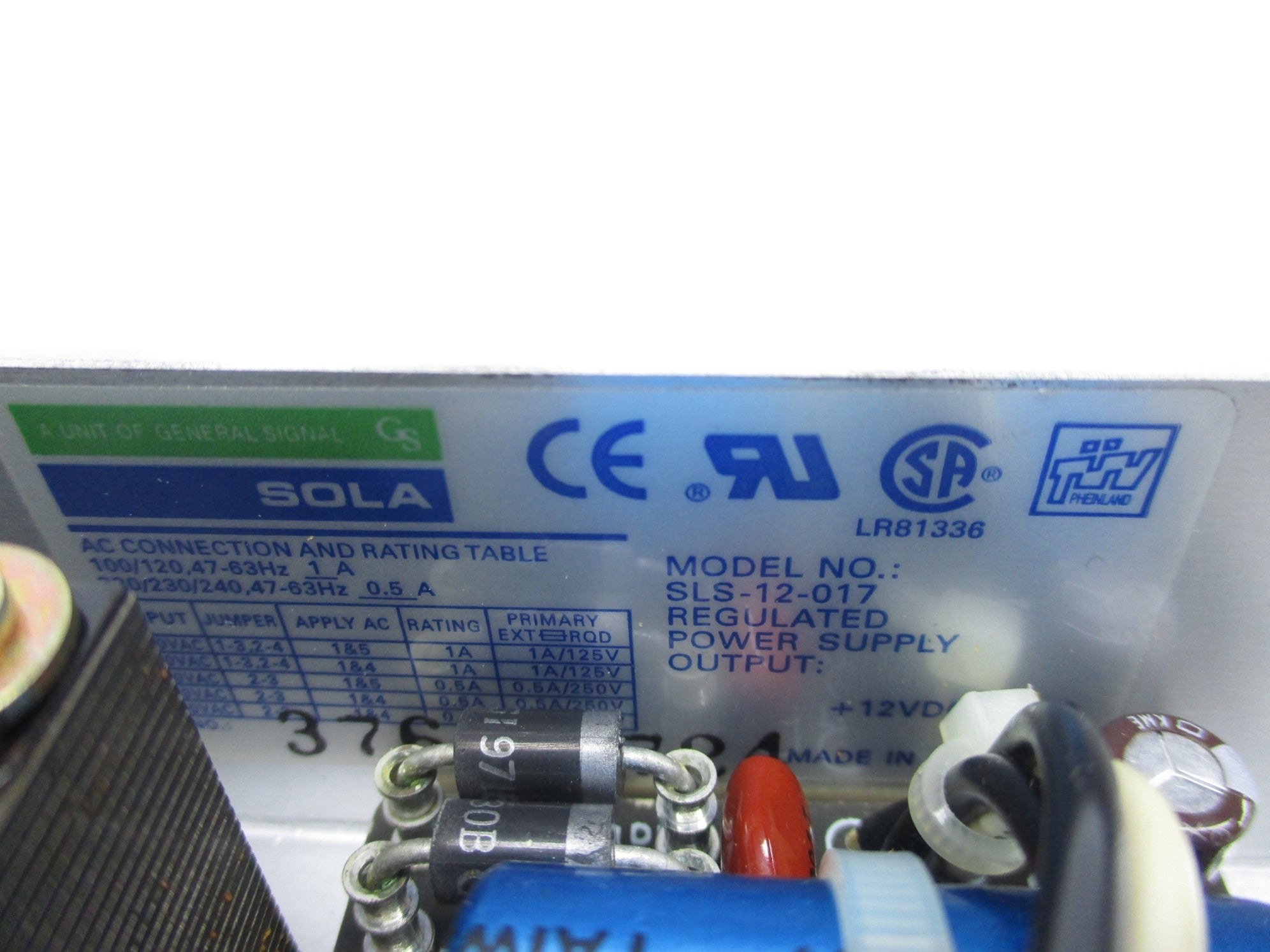 SOLA SLS-12-017 NSNP