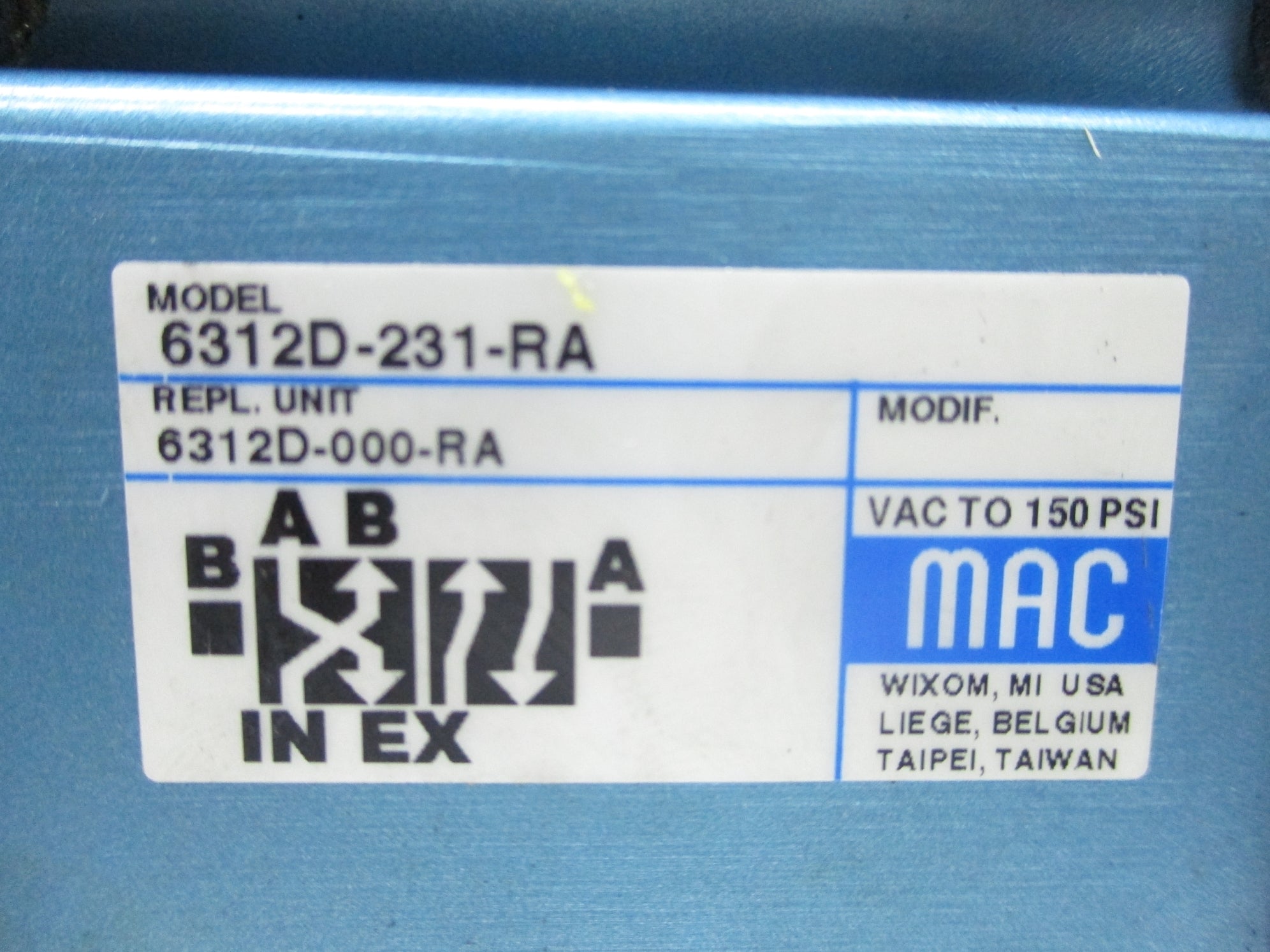 MAC 6312D-231-RA NSNP