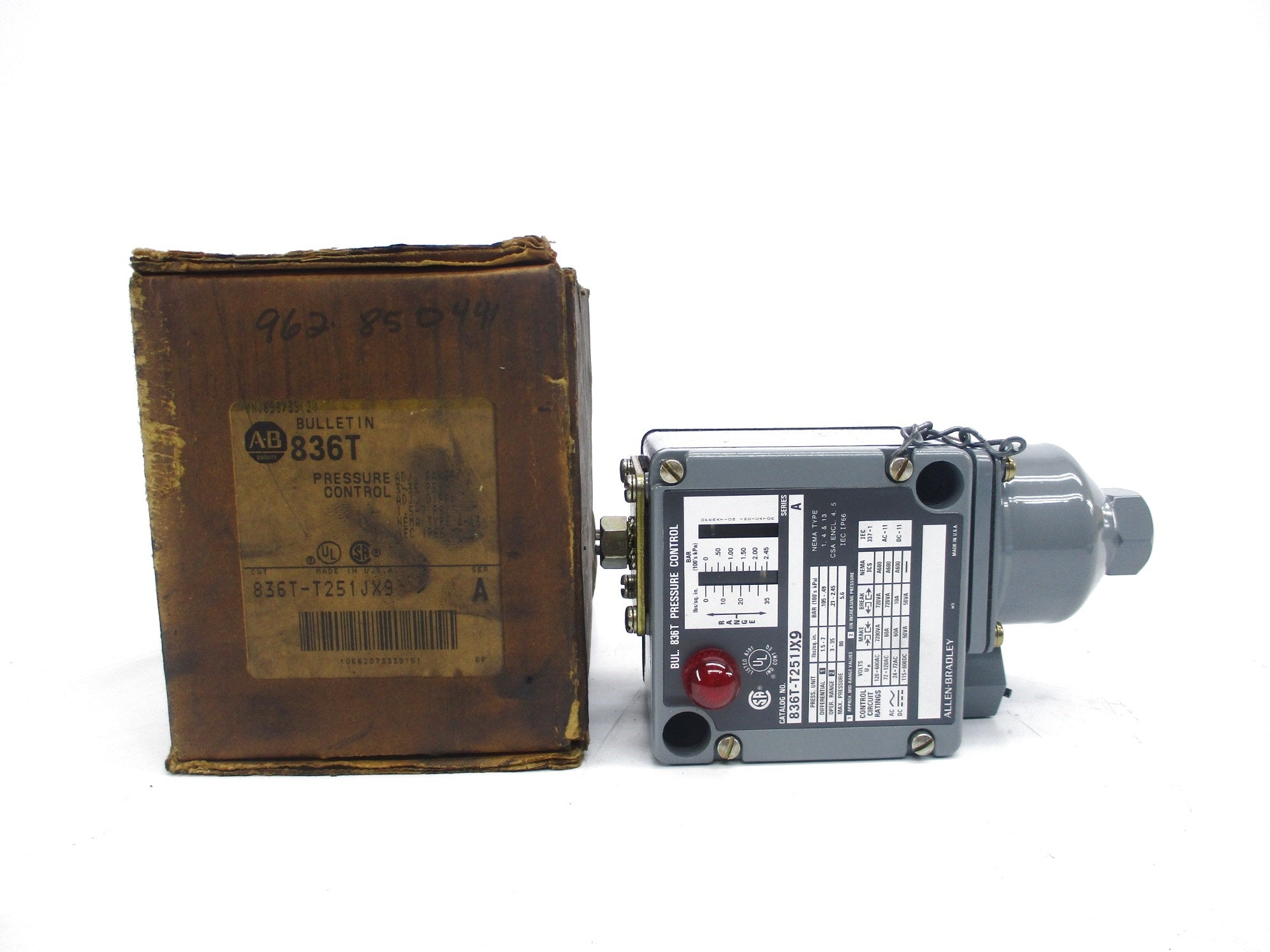 ALLEN BRADLEY 836T-T251JX9 SER. A (BR/YL) NSMP