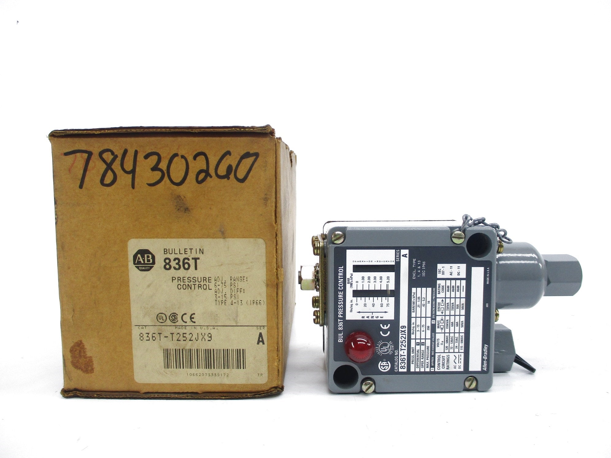 INDUSTRIAL SPARE PART 836T-T252JX9 SER. A (BR/WH) NSMP