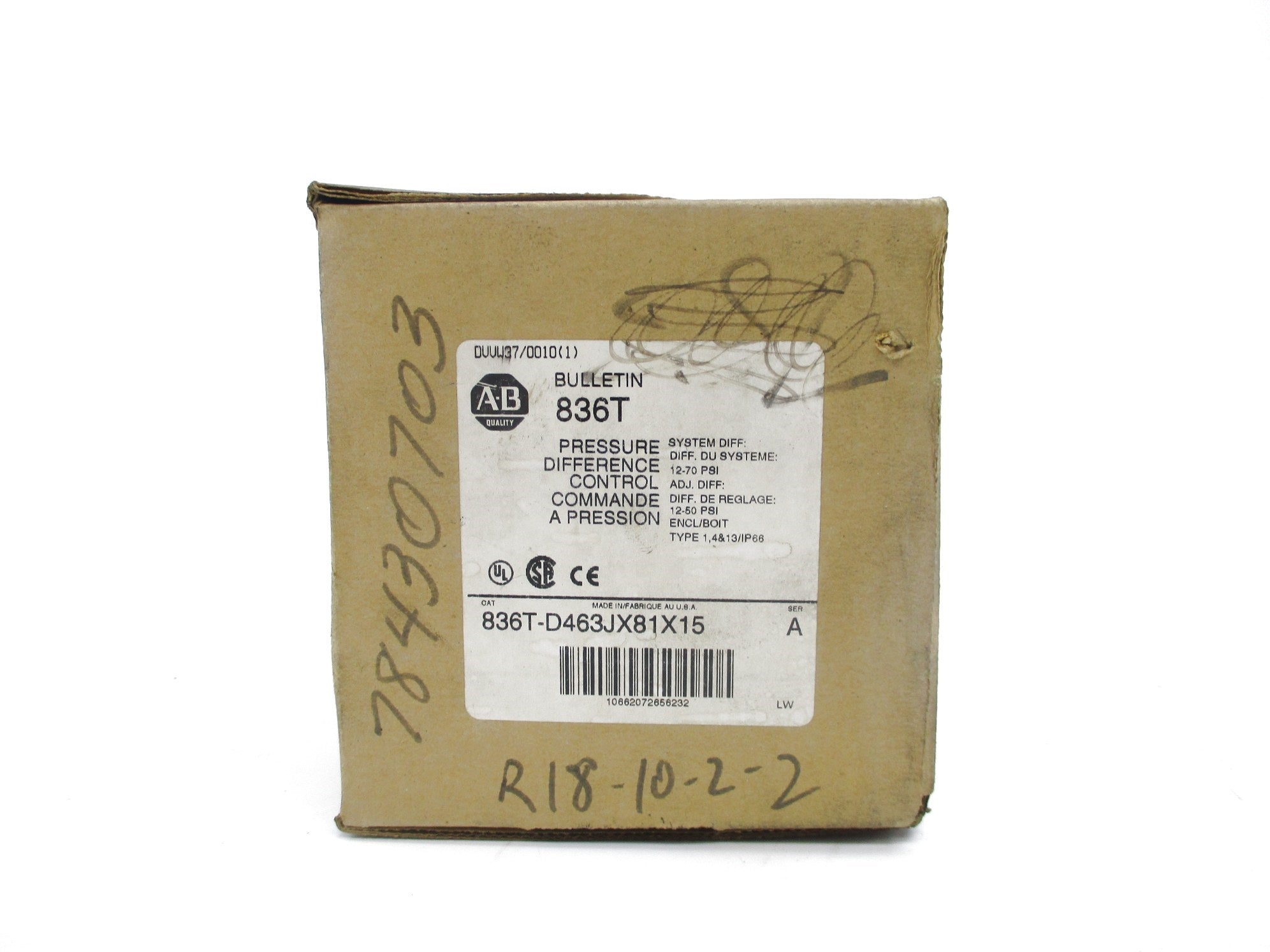INDUSTRIAL SPARE PART 836T-D463JX81X15 SER. A (BR/WH) NSMP