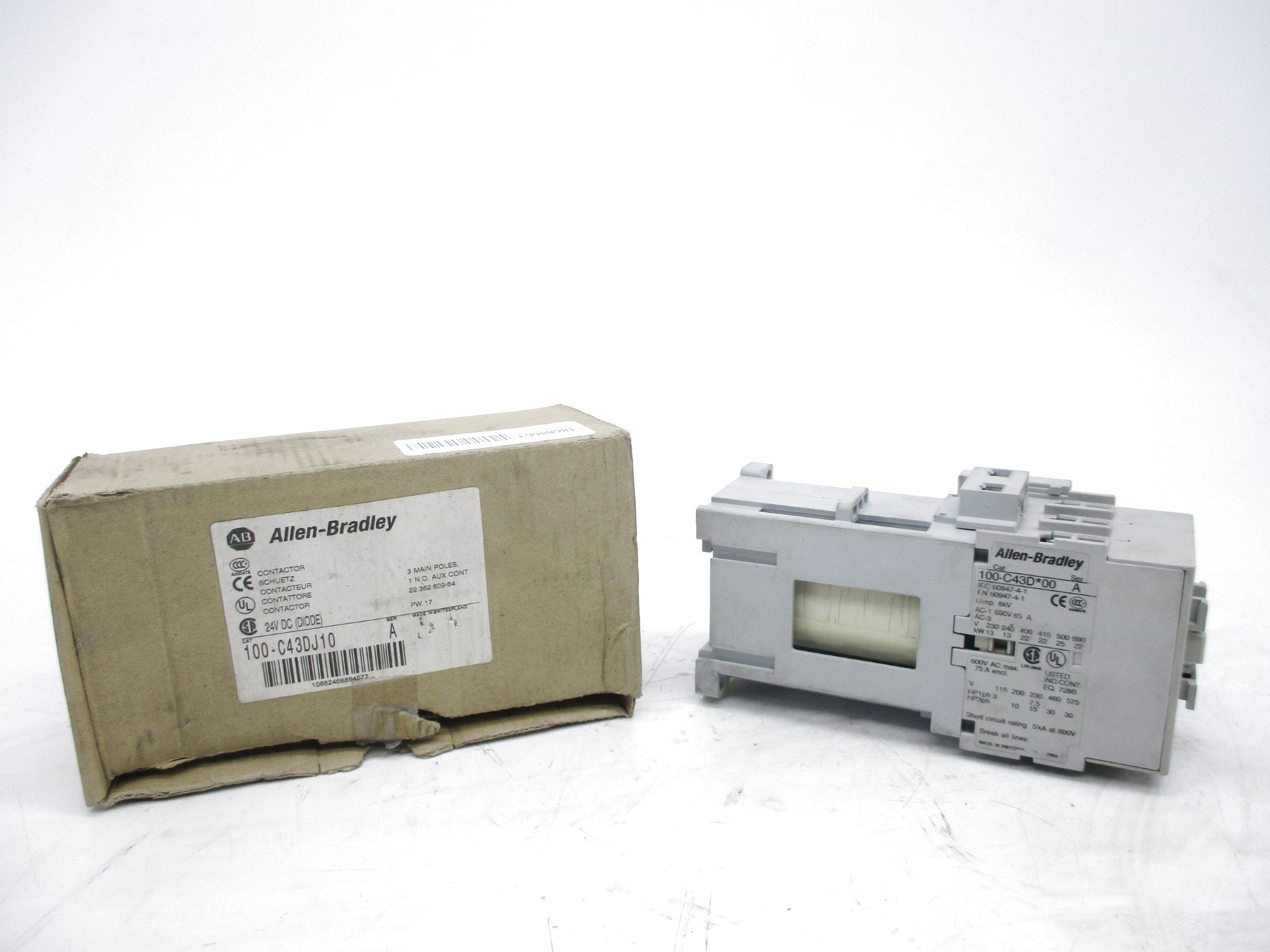 ALLEN BRADLEY 100-C43DJ10 SER. A 24V (BR/WH) NSMP