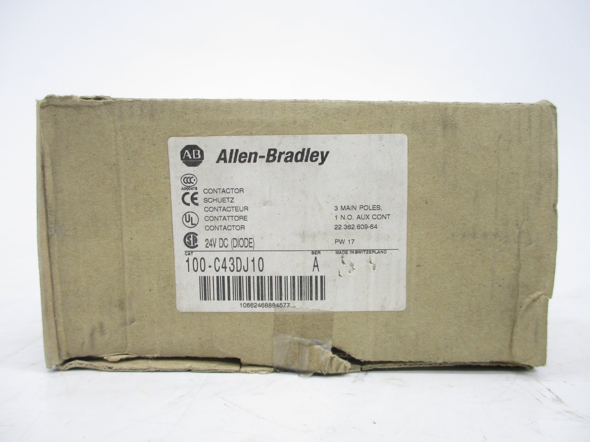 ALLEN BRADLEY 100-C43DJ10 SER. A 24V (BR/WH) NSMP