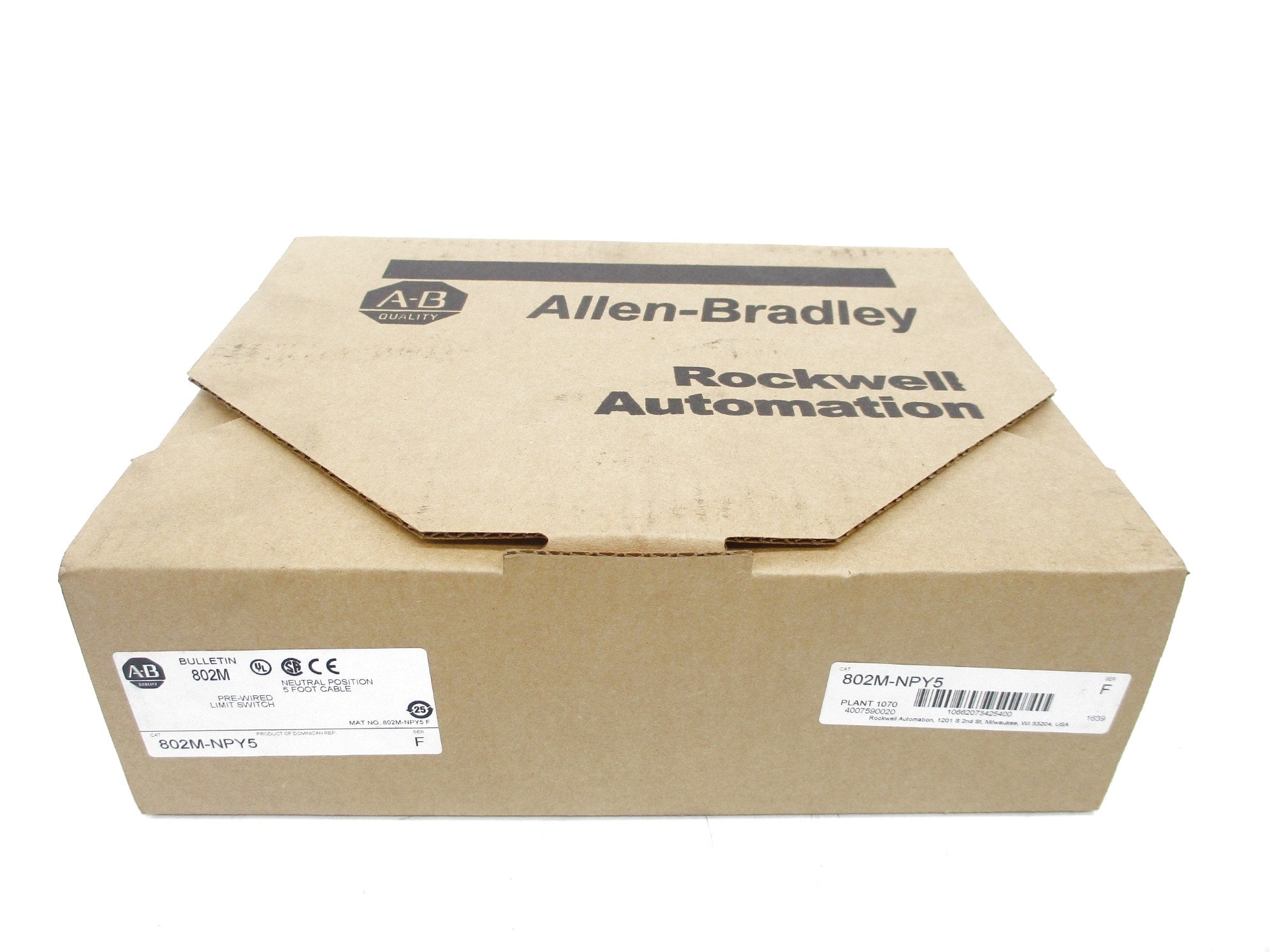 ALLEN BRADLEY 802M-NPY5 SER. F (BR/WH) NSMP
