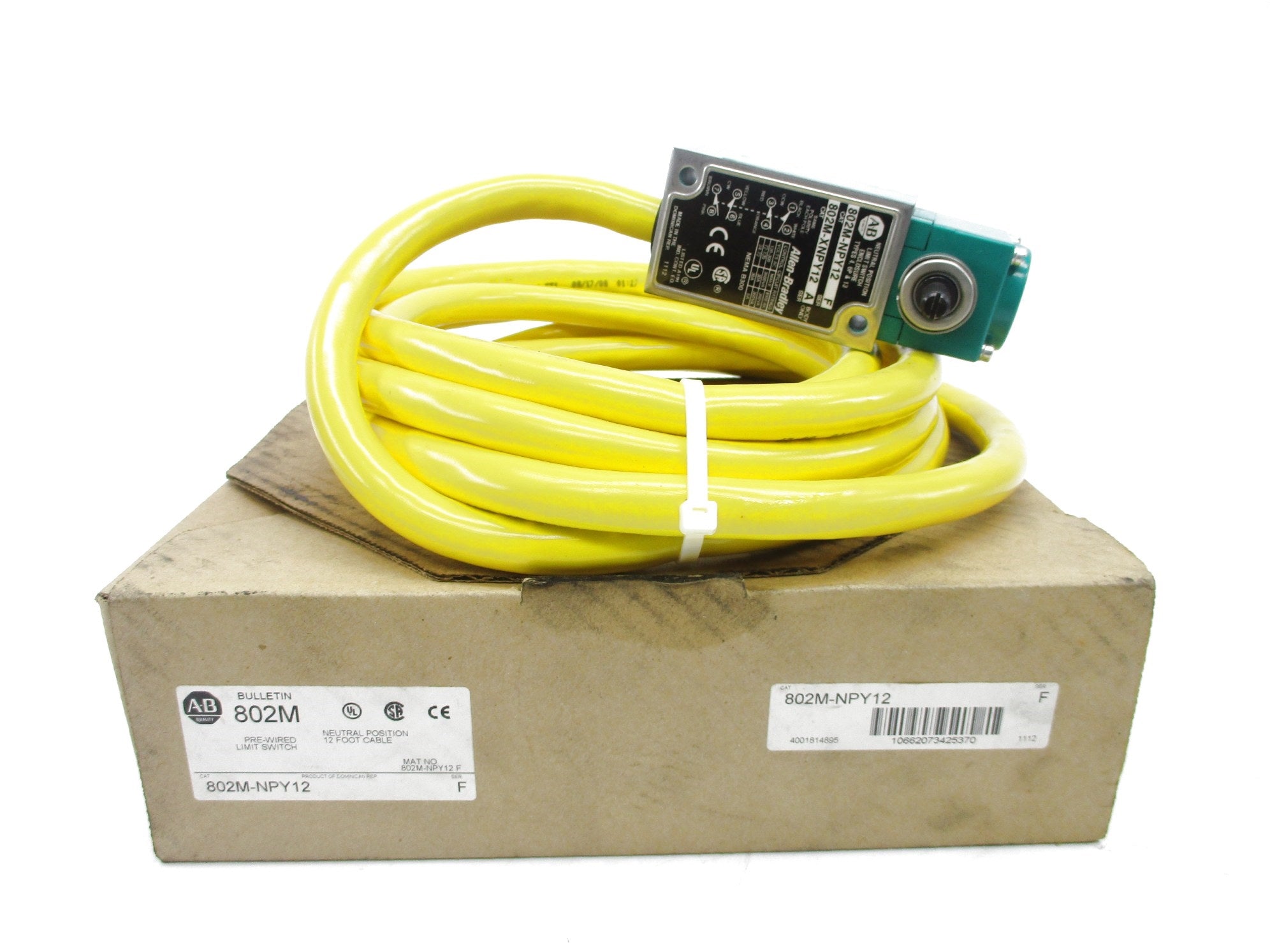 ALLEN BRADLEY 802M-NPY12 SER. F (BR/WH) NSMP