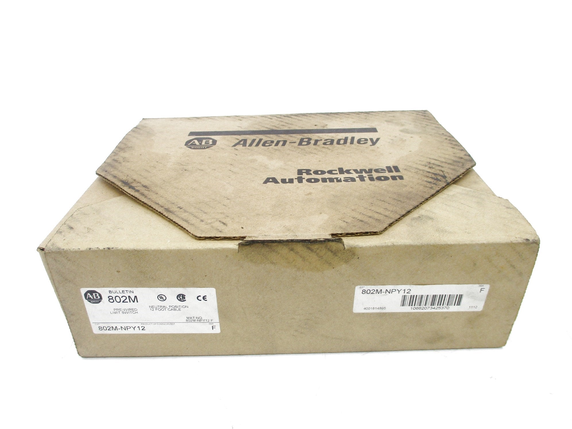 ALLEN BRADLEY 802M-NPY12 SER. F (BR/WH) NSMP