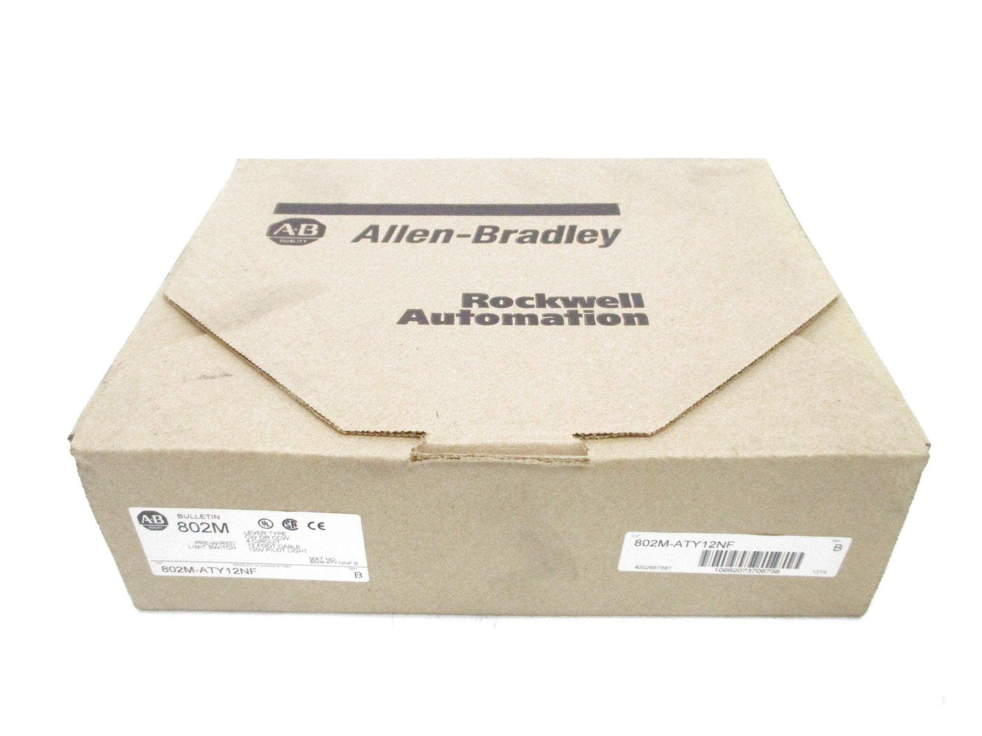INDUSTRIAL SPARE PART 802M-ATY12NF SER. B 120VAC 30A 12' (BR/WH) NSMP