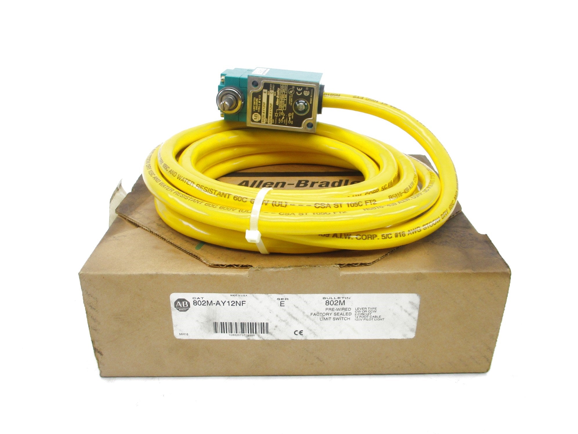 ALLEN BRADLEY 802M-AY12NF SER. E (BR/WH) NSMP