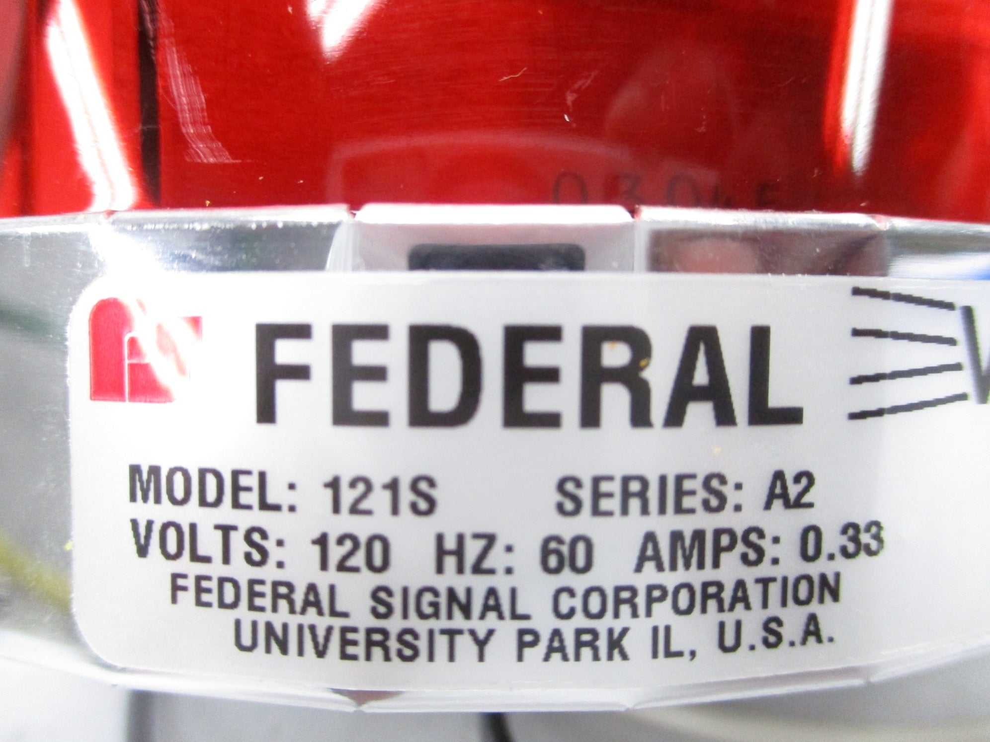 FEDERAL SIGNAL 121S-120R SER. A2 NSNP