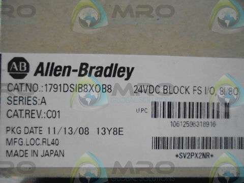 ALLEN BRADLEY 1791DSIB8XOB8 SER. A COMPACT BLOCK * FACTORY SEADLED *