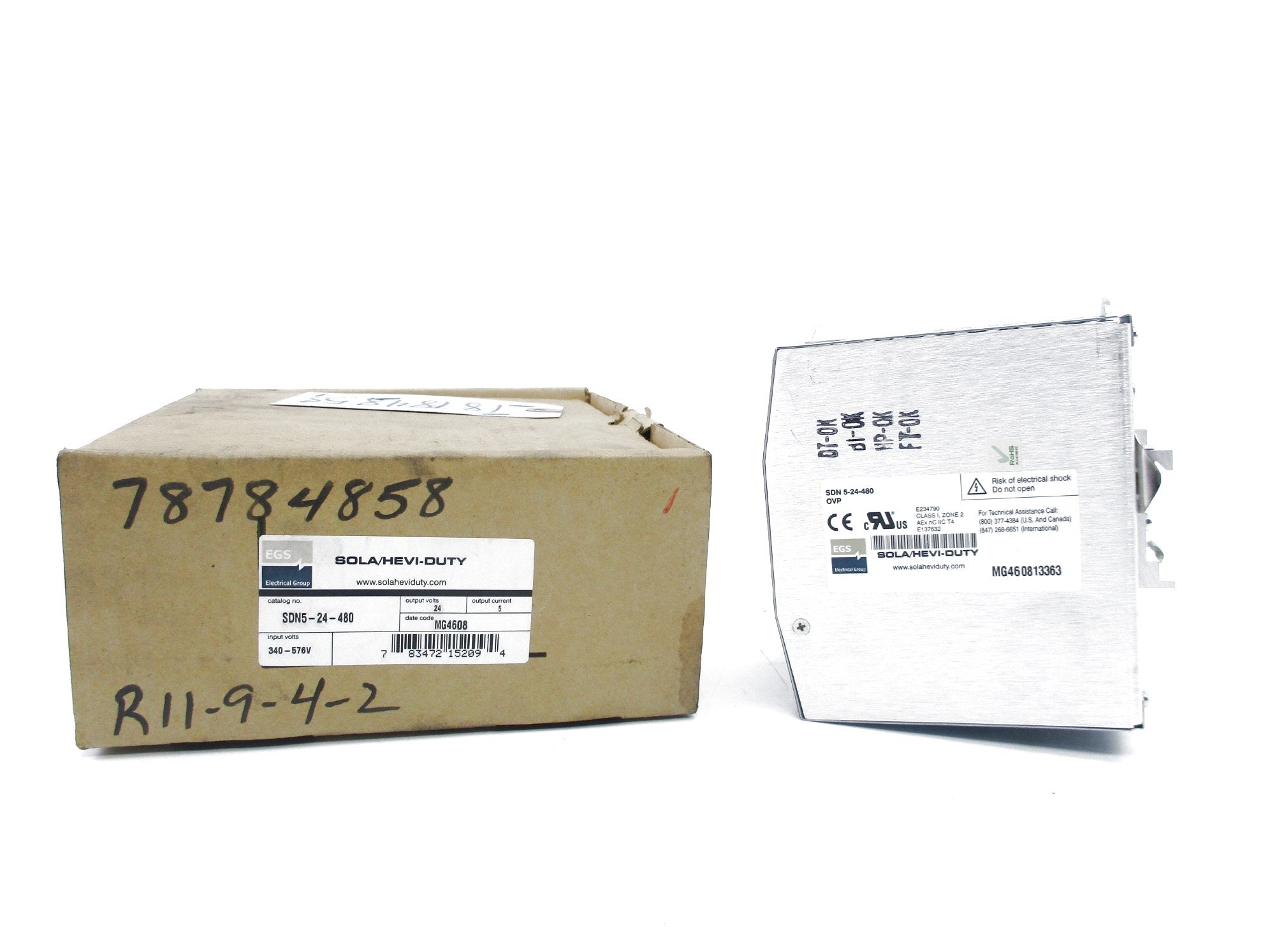 SOLA SDN5-24-480 400-500VAC 0.6/0.5A NSMP