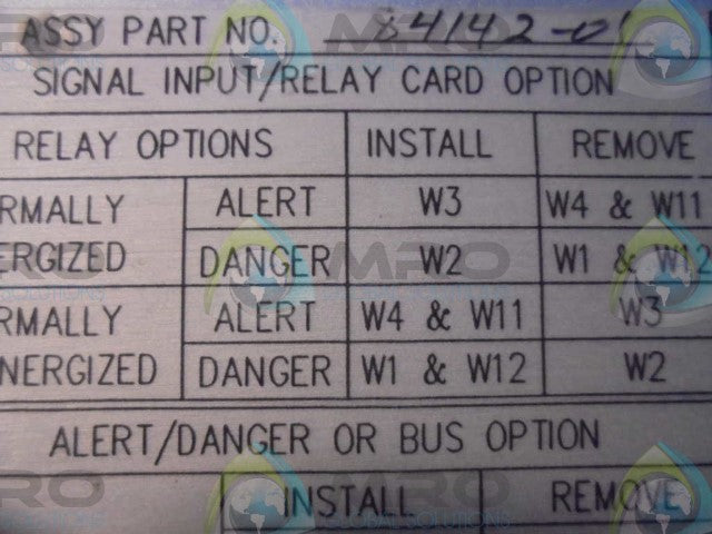 BENTLY NEVADA 841 42-01 REKEY BOARD *NEW NO BOX*