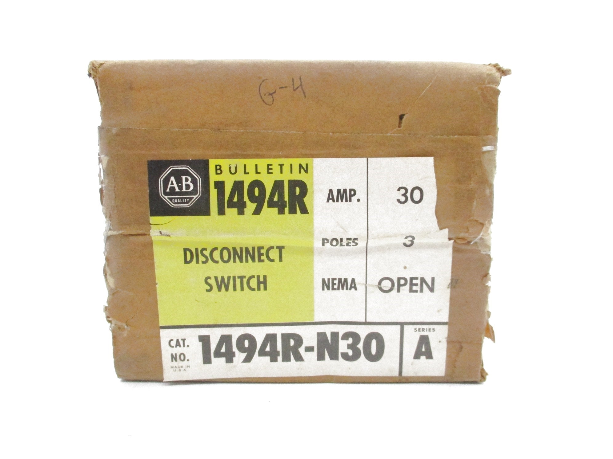 ALLEN BRADLEY 1494R-N30 SER. A (BR/YL) NSFS
