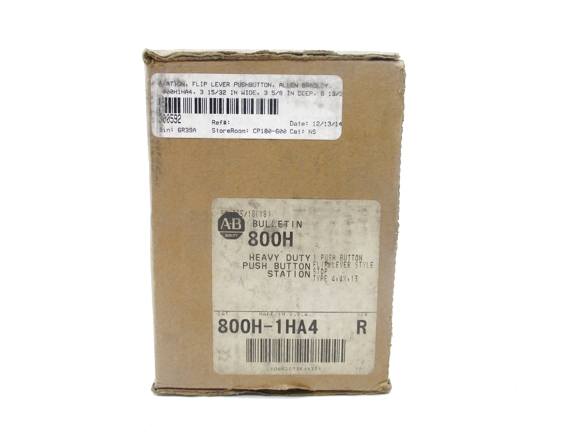 ALLEN BRADLEY 800H-1HA4 SER. R (BR/WH) NSMP