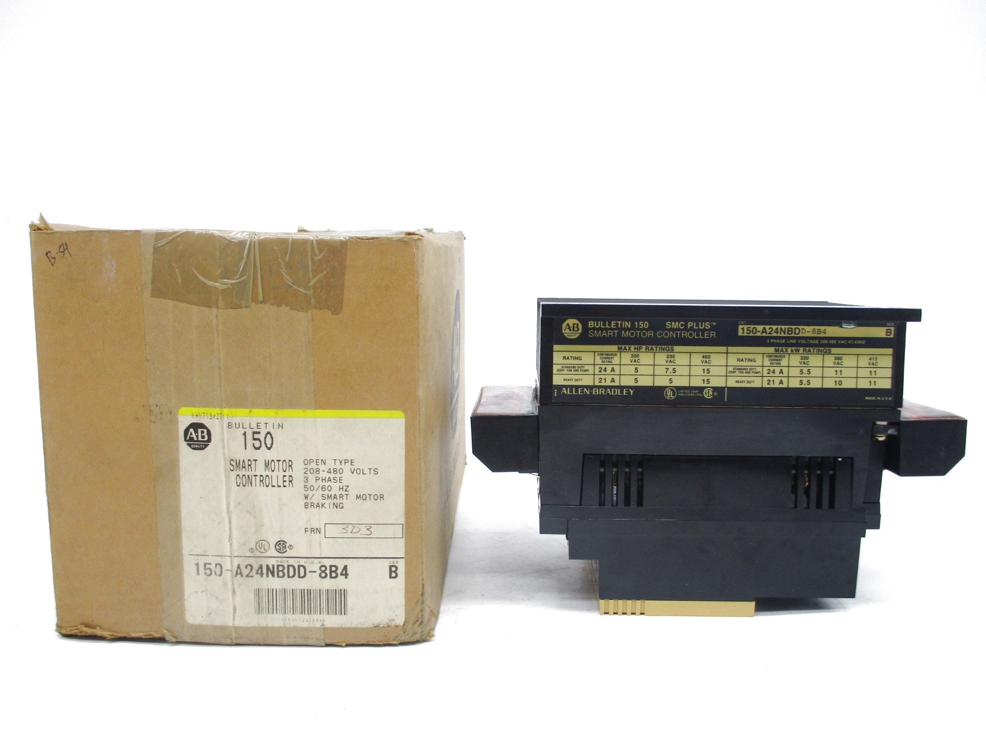 ALLEN BRADLEY 150-A24NBDD-8B4 SER. B (BR/YL) NSMP