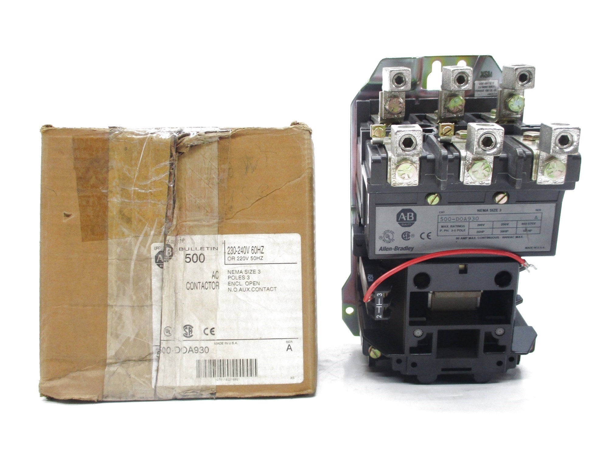 ALLEN BRADLEY 500-DOA930 SER. A 240V (BR/WH) NSMP