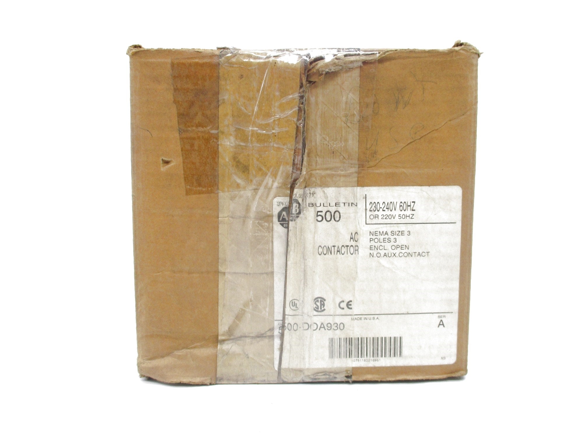 ALLEN BRADLEY 500-DOA930 SER. A 240V (BR/WH) NSMP