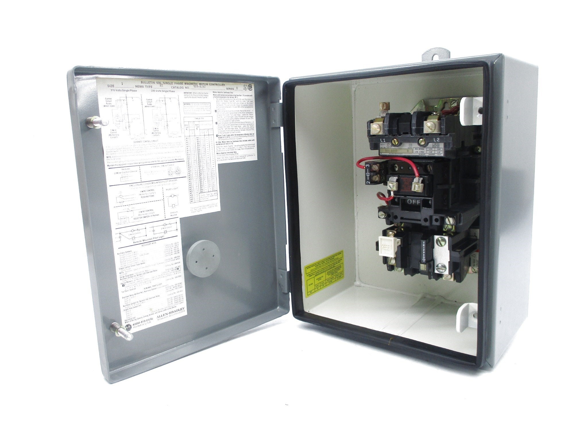ALLEN BRADLEY 509-BJXD SER. B (BR/YL) NSMP