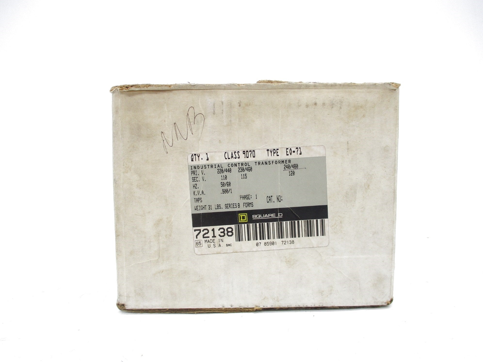 SQUARE D 9070E0-71D1 SER. B NSMP