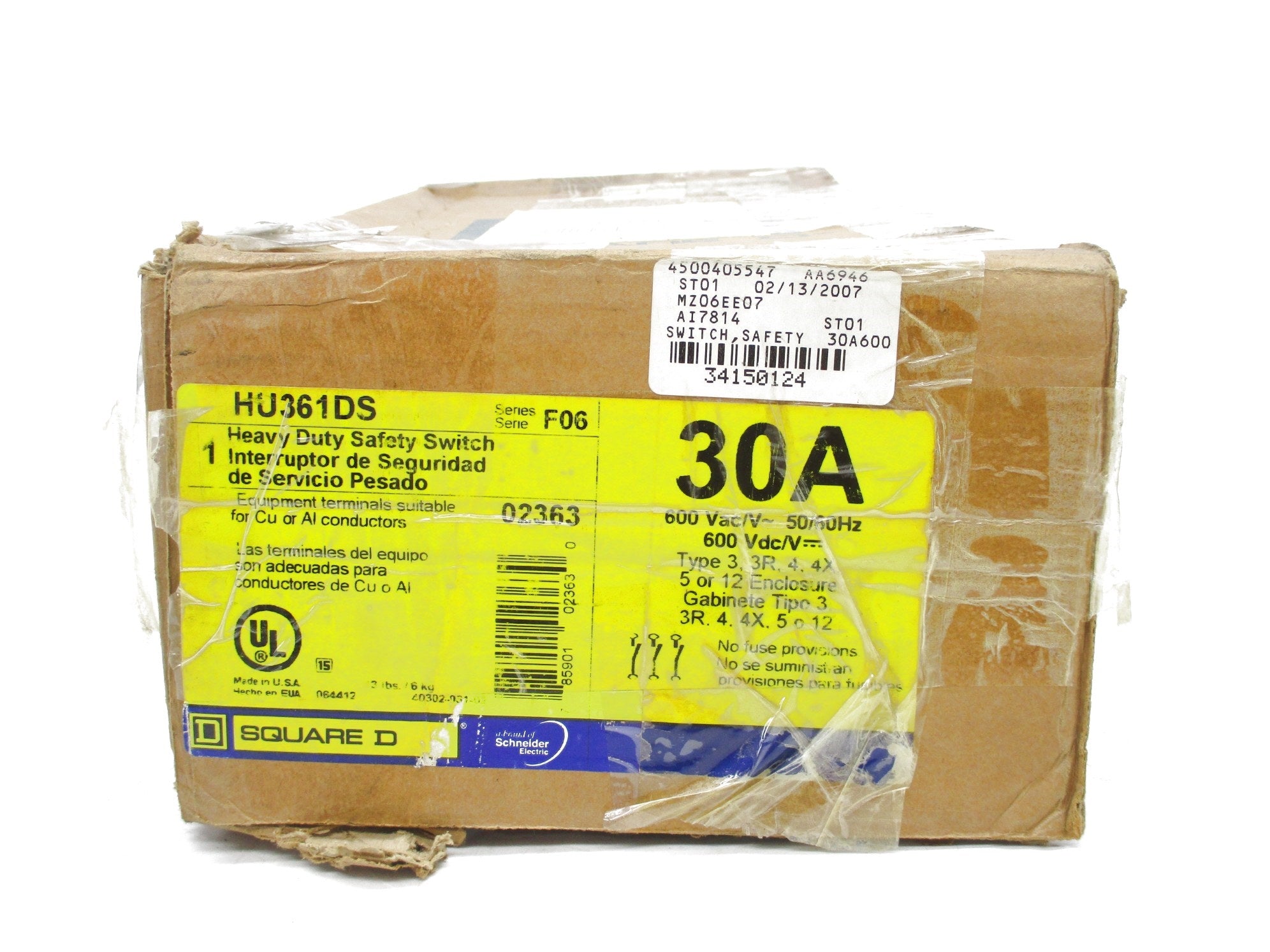 SQUARE D HU361DS SER. F06 NSMP