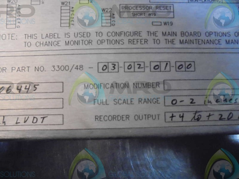 BENTLY NEVADA 3300/48-03-02-01-00 *NEW NO BOX*