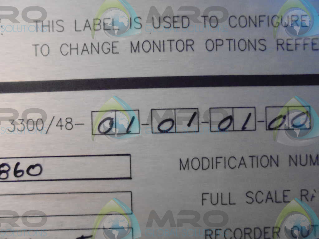 BENTLY NEVADA 3300/48-01-01-01-00 CASE EXPANSION MONITOR PART *NEW NO BOX*