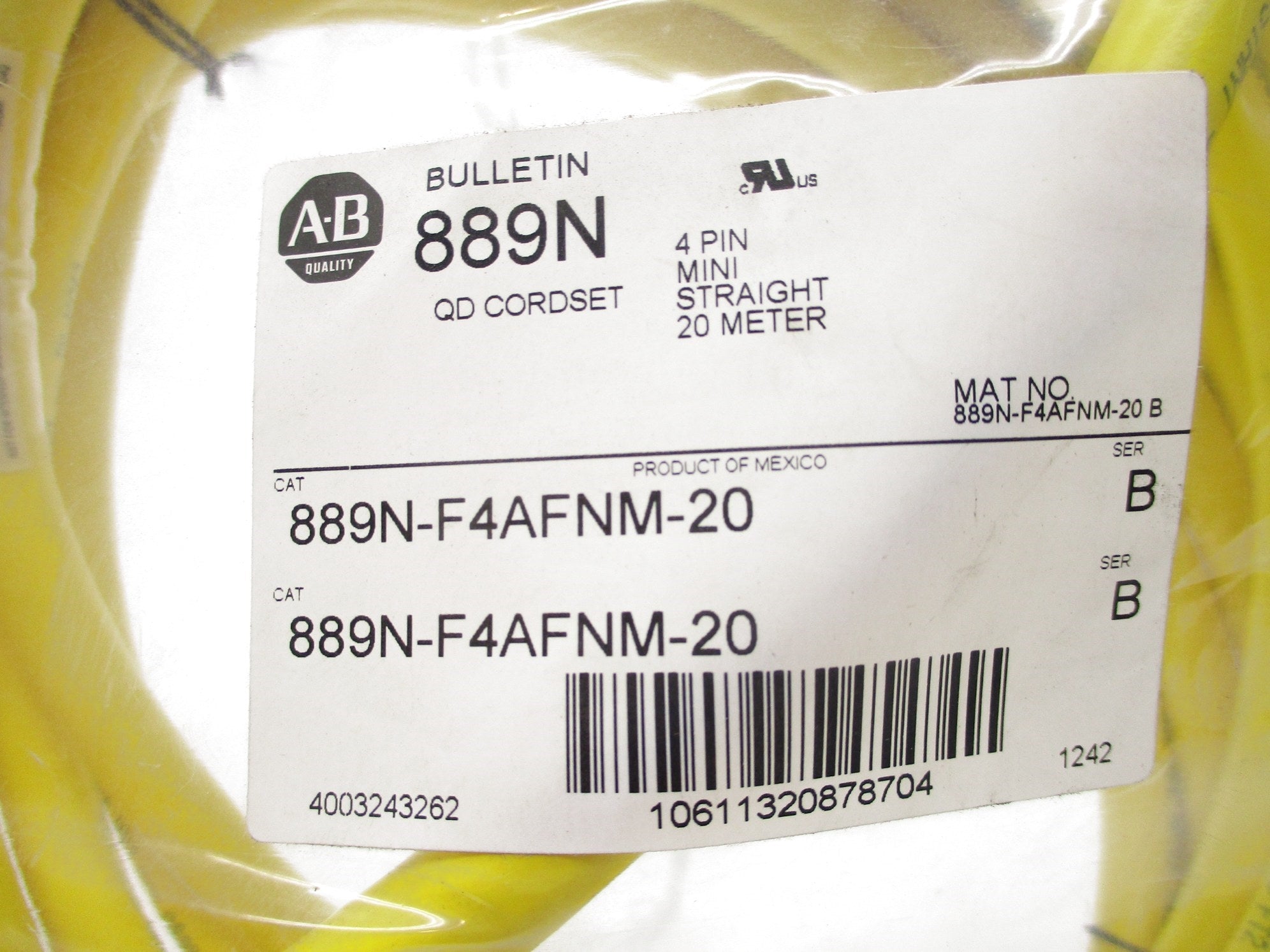 ALLEN BRADLEY 889N-F4AFNM-20 SER. B 600V 10A NSMP