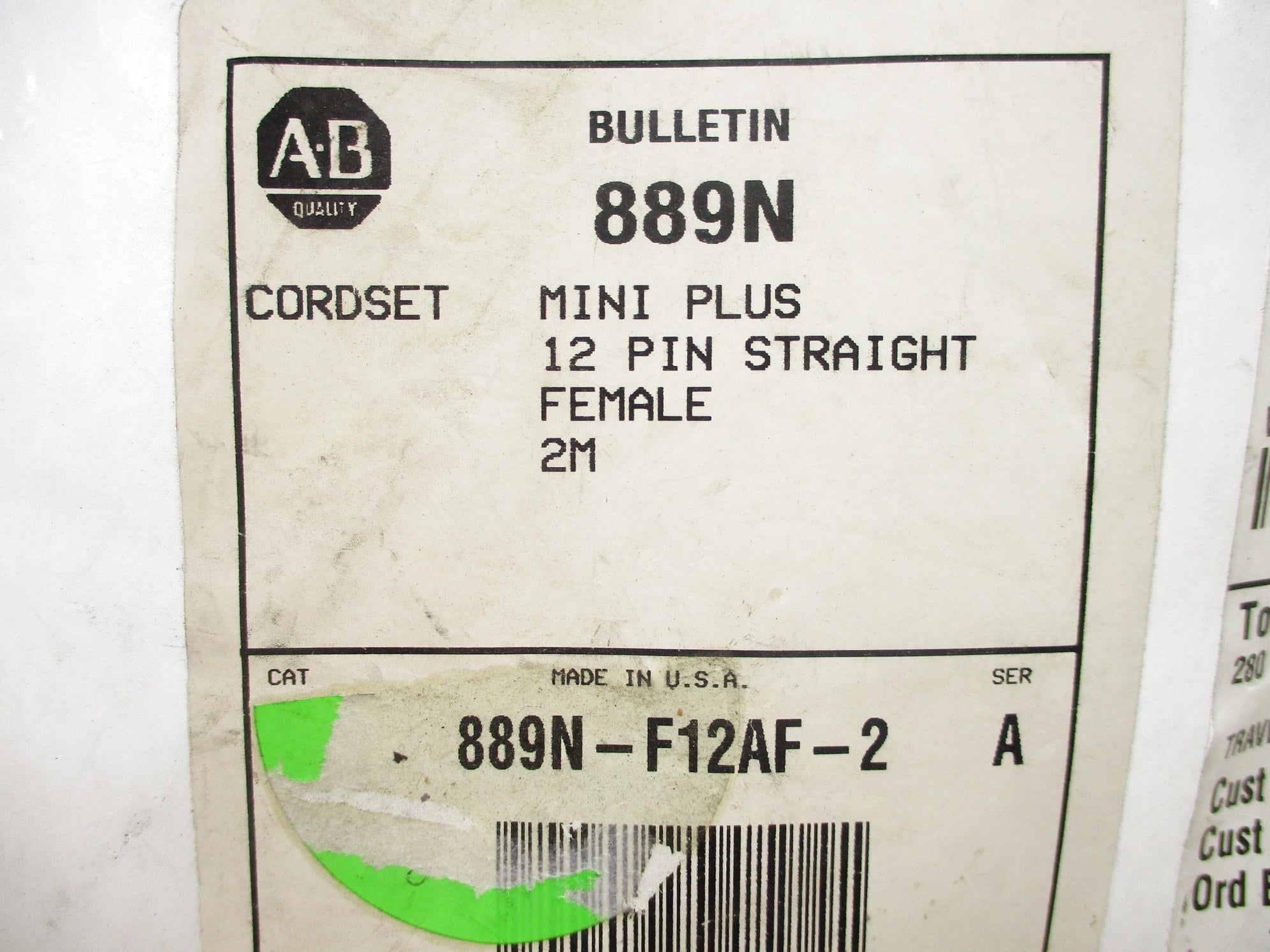 ALLEN BRADLEY 889N-F12AF-2 SER. A NSMP