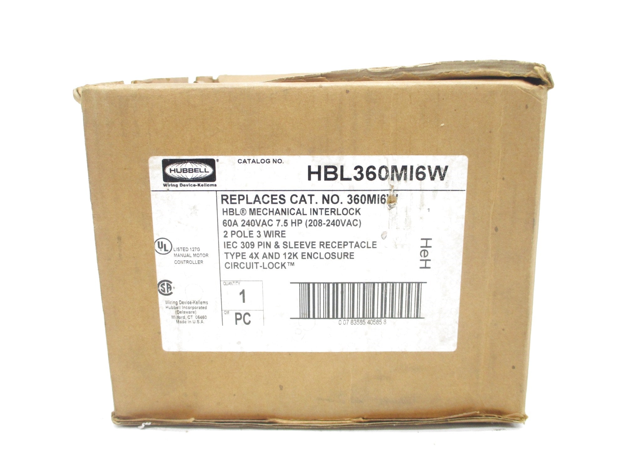 HUBBELL HBL360MI6W NSMP