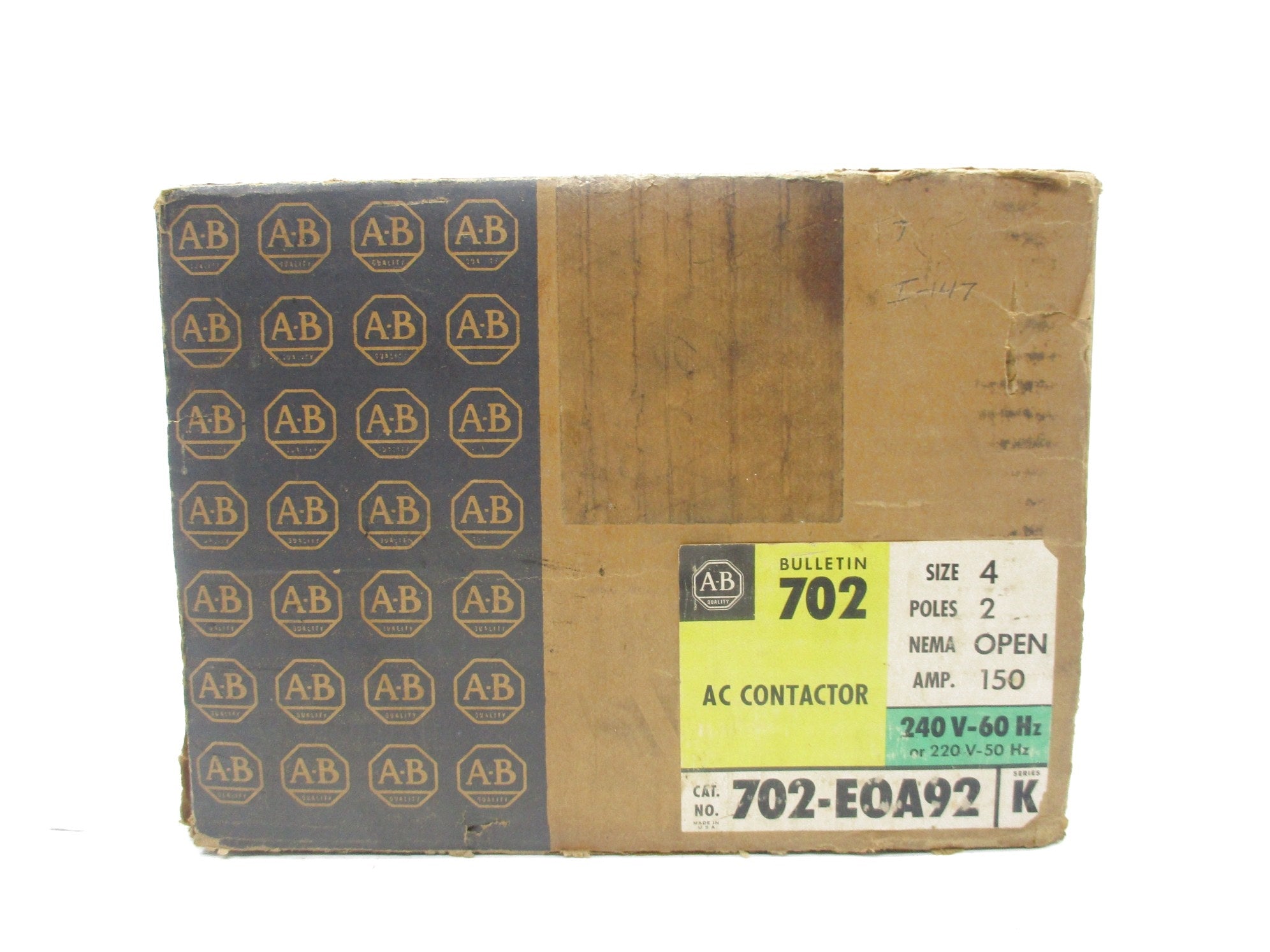 ALLEN BRADLEY 702-EOA92 SER. K 240V (BR/YL) NSMP