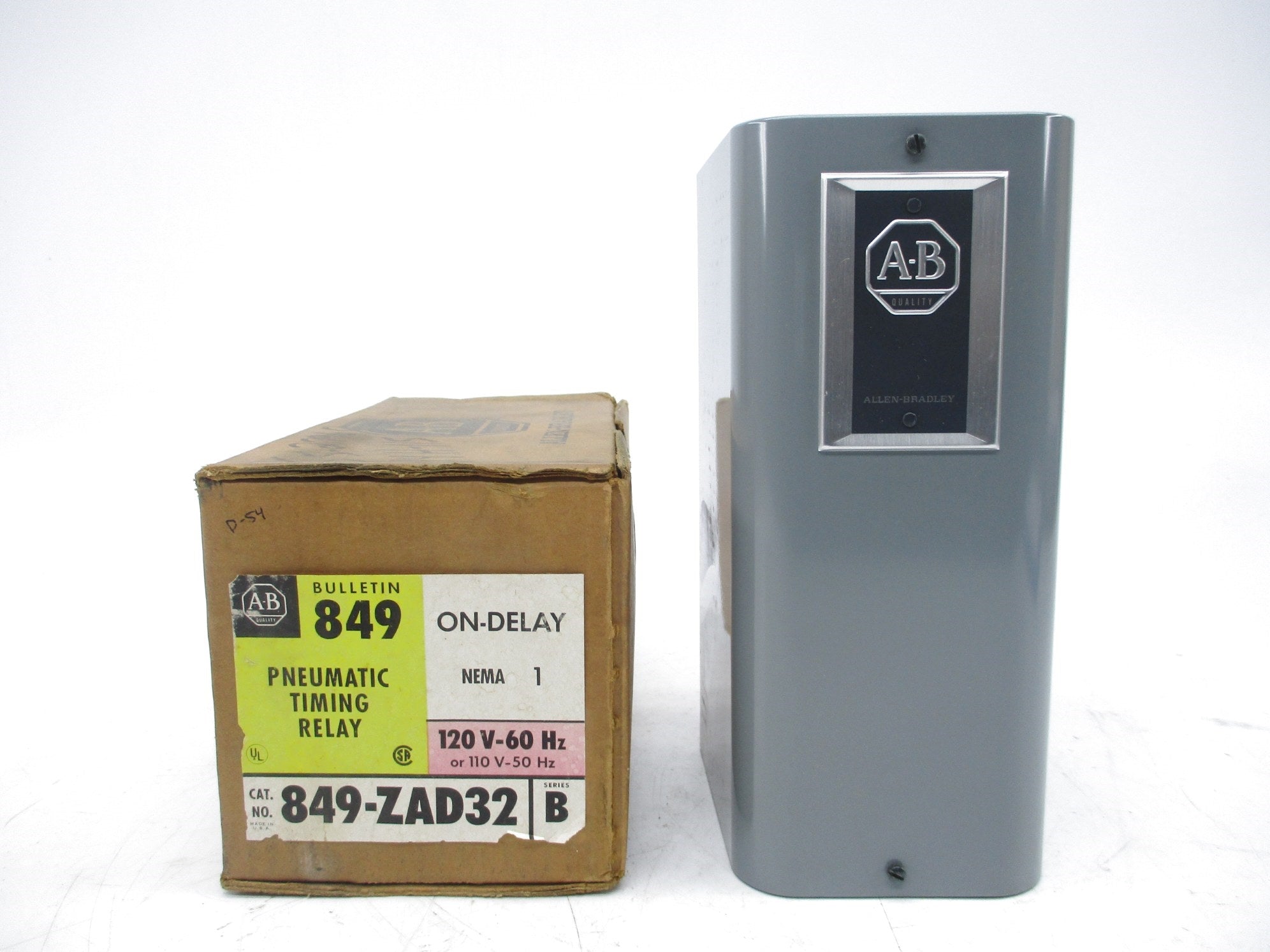 ALLEN BRADLEY 849-ZAD32 SER. B 120V (BR/YL) NSMP