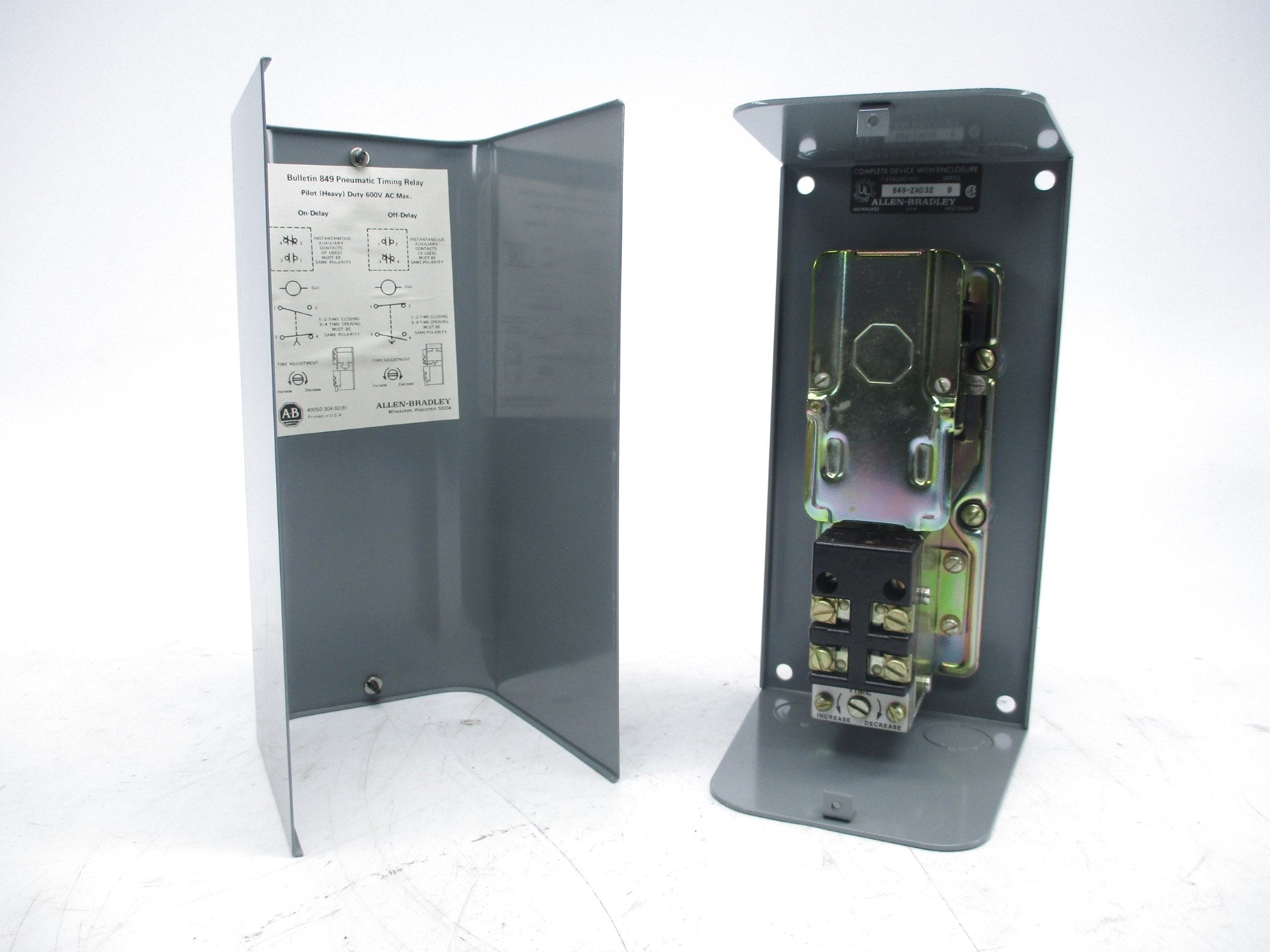 ALLEN BRADLEY 849-ZAD32 SER. B 120V (BR/YL) NSMP