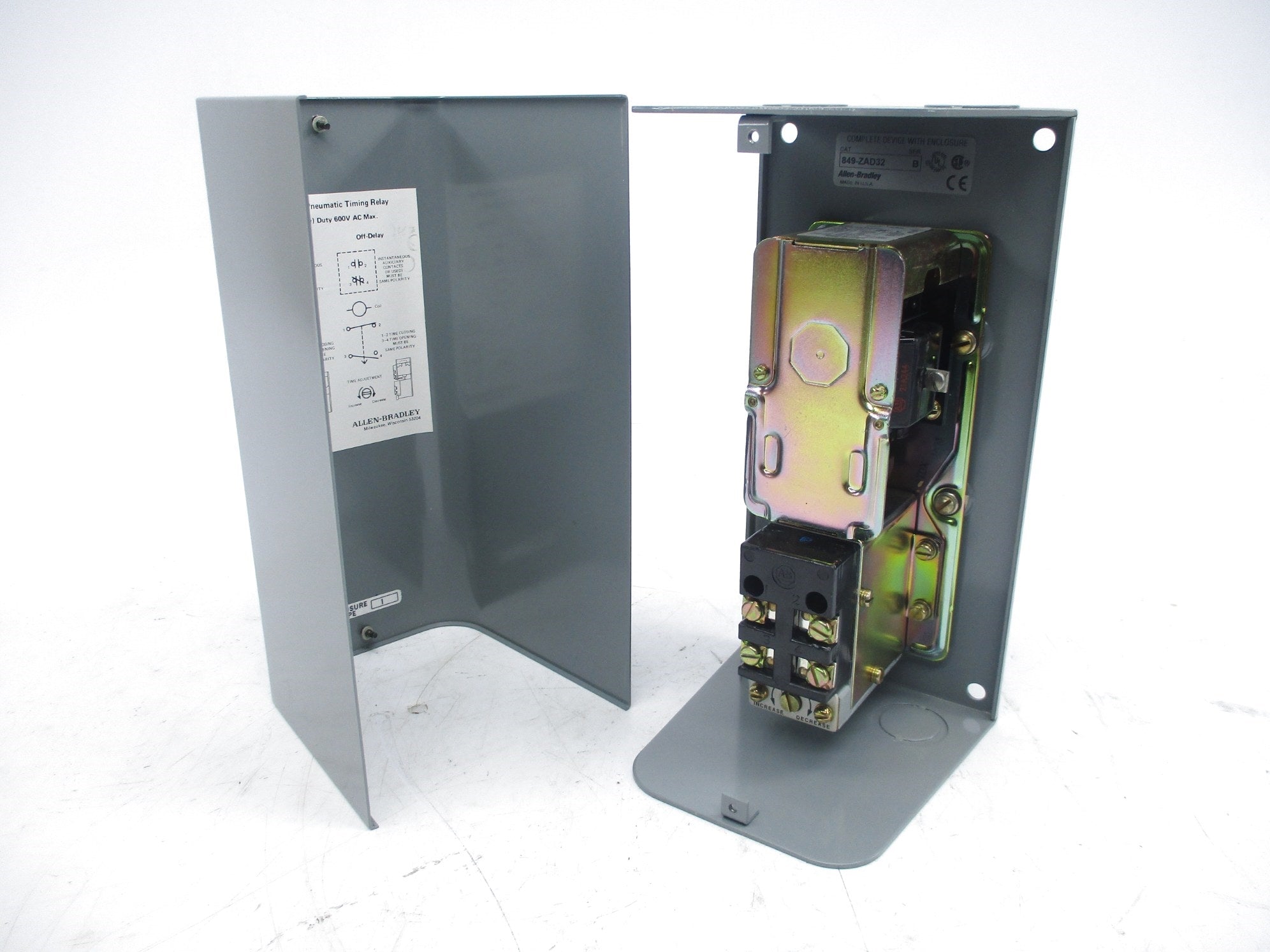 ALLEN BRADLEY 849-ZAD32 SER. B 120V (BR/WH) NSMP