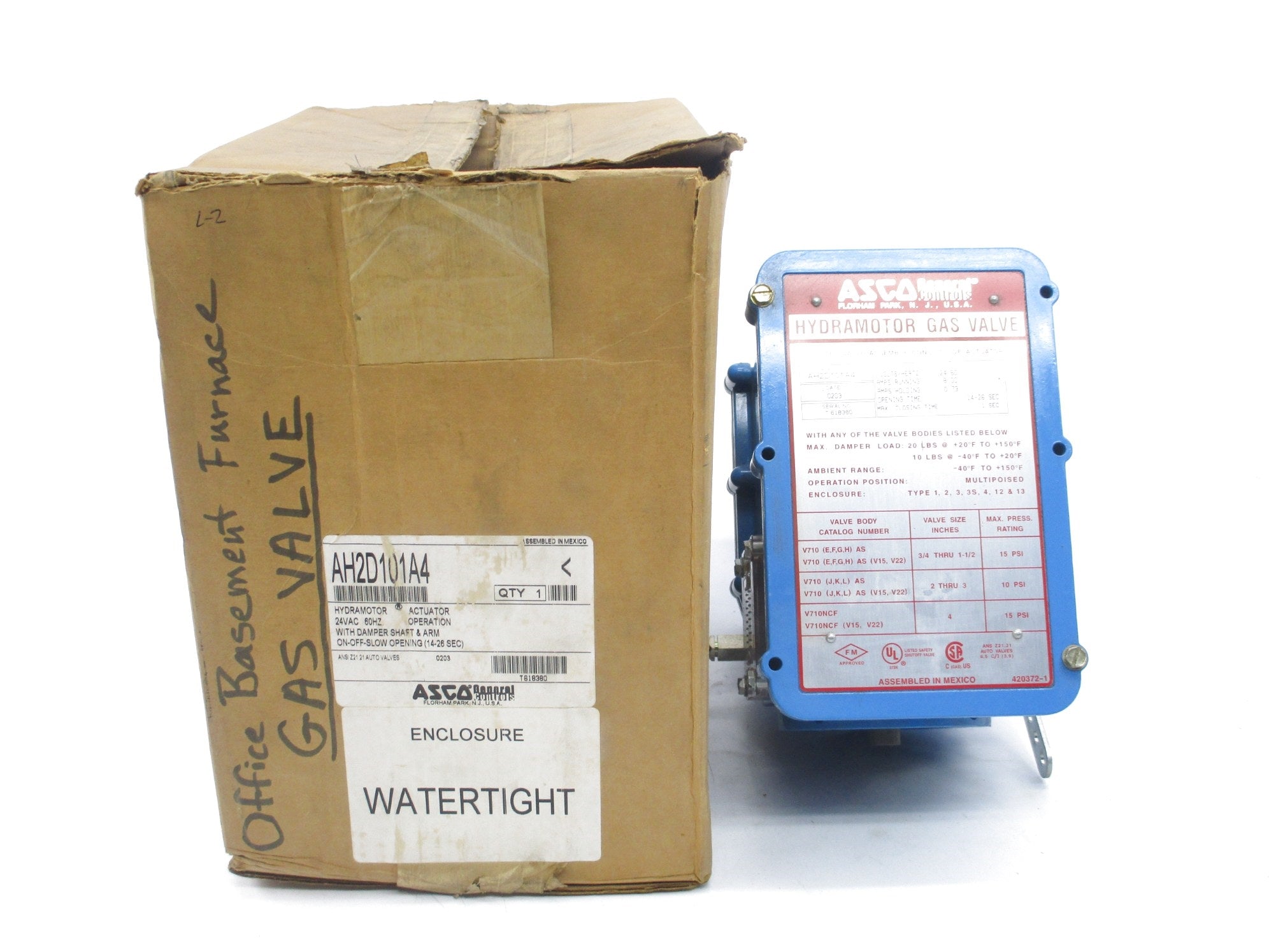 ASCO AH2D101A4 24VAC NSMP