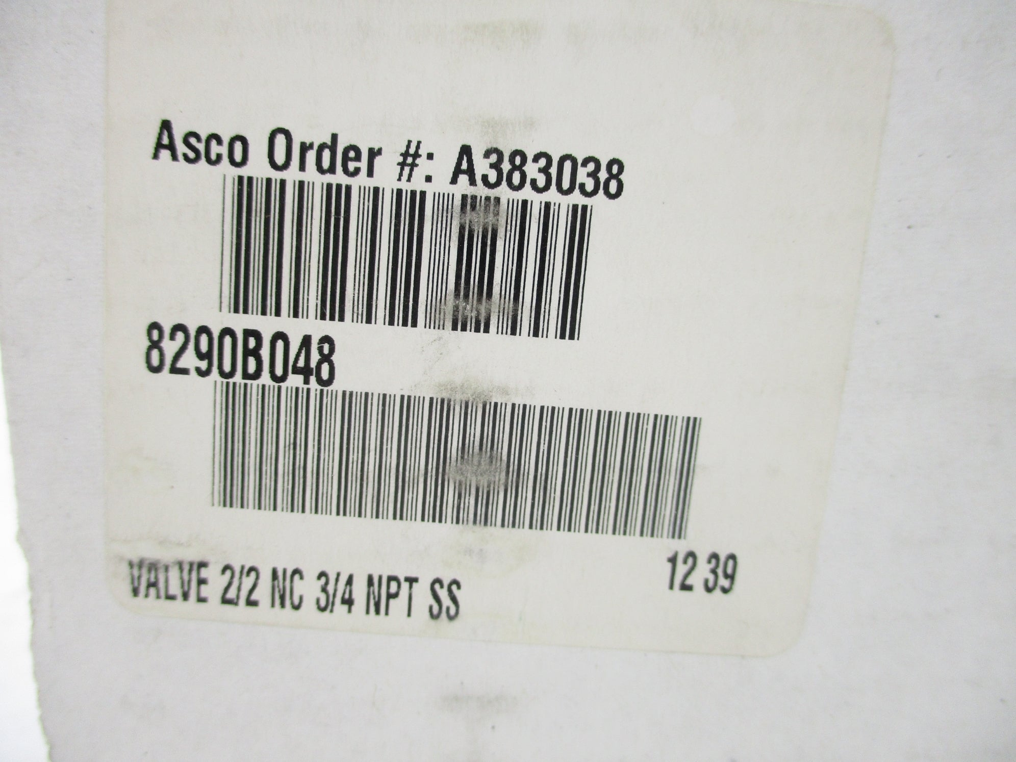 ASCO 8290B048 NSFS