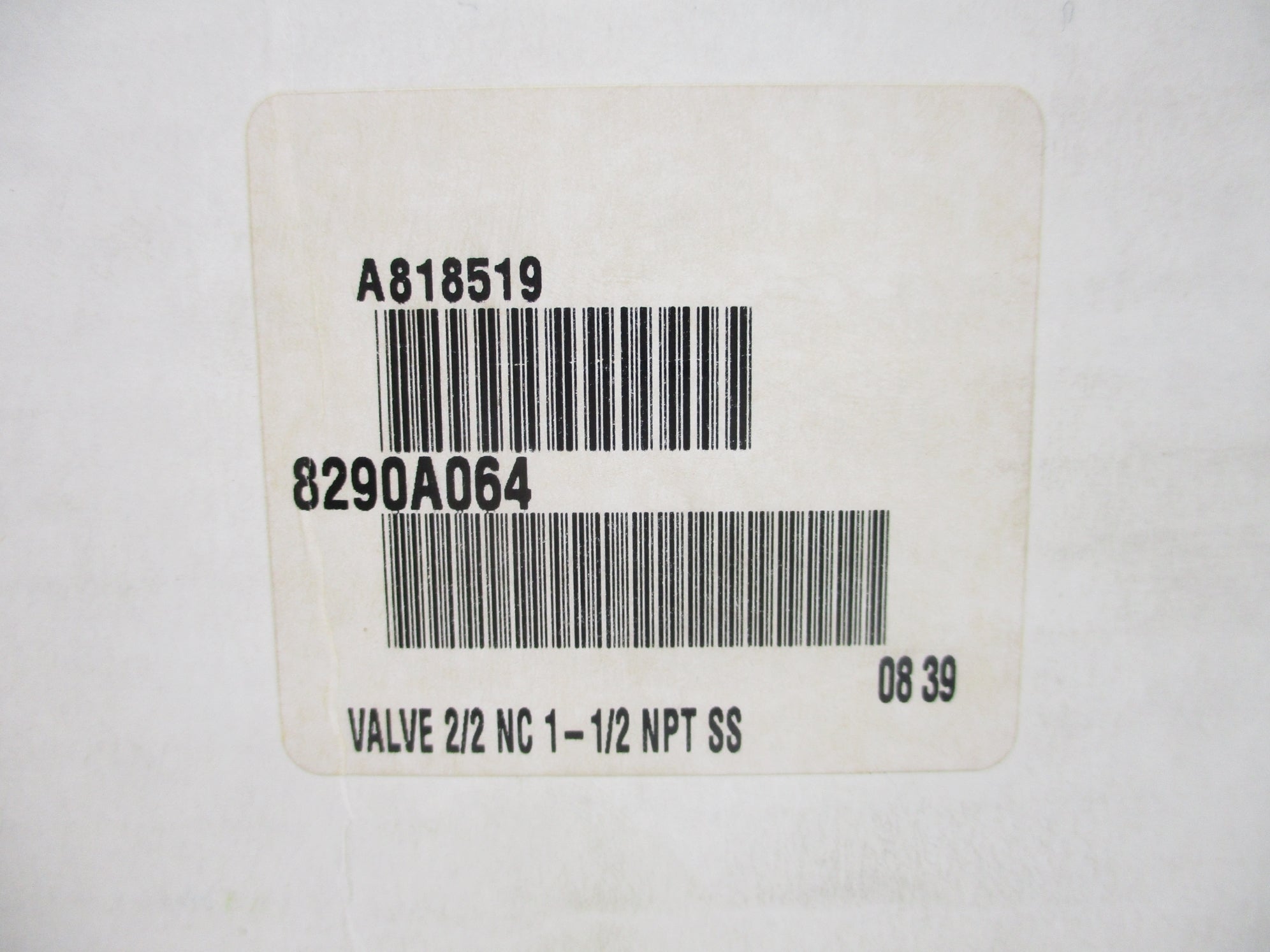 ASCO 8290A064 1 1/2" NSFS