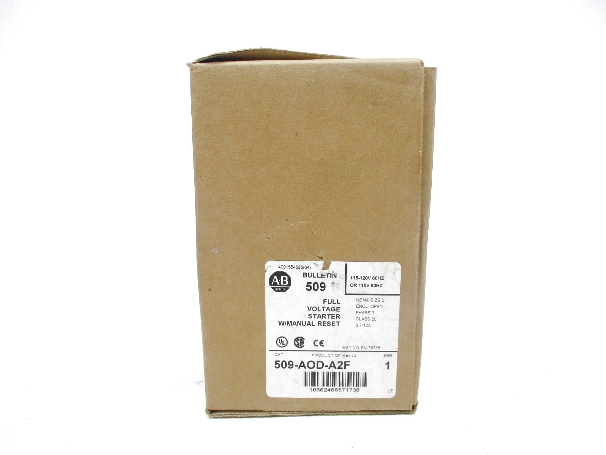 ALLEN BRADLEY 509-AOD-A2F SER. 1 (BR/WH) NSMP