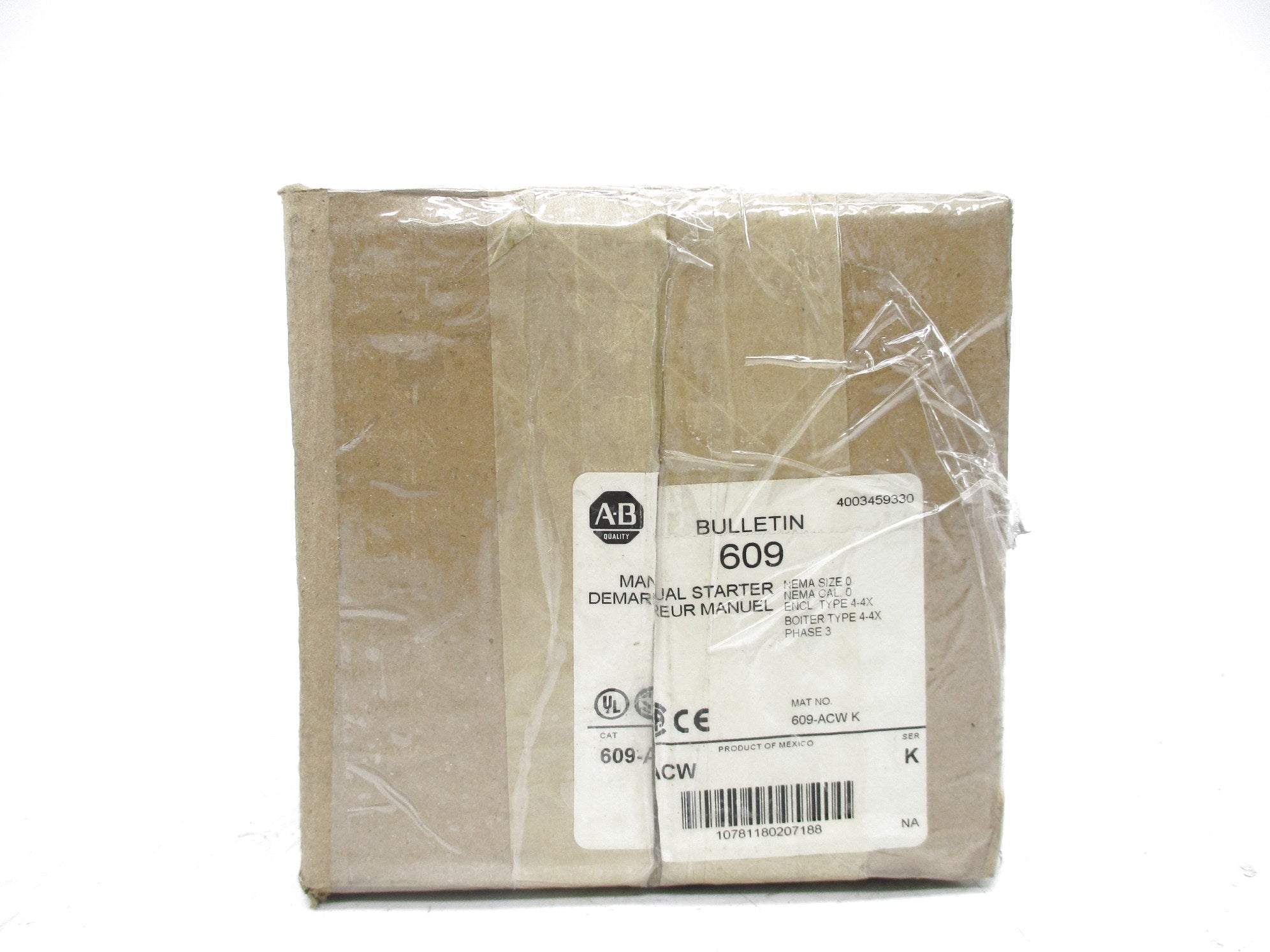 ALLEN BRADLEY 609-ACW SER. K (BR/WH) NSMP