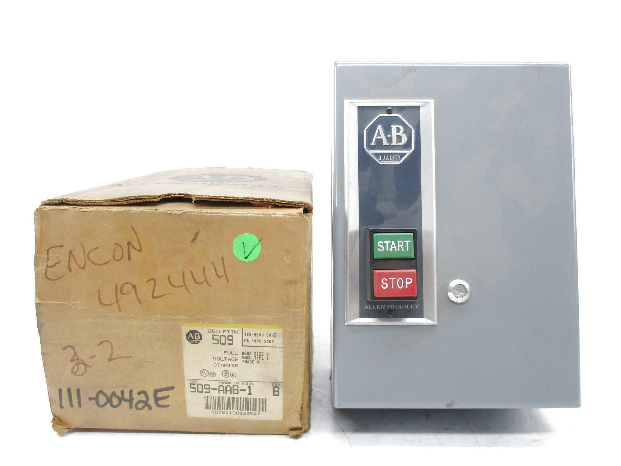 ALLEN BRADLEY 509-AAB-1 SER. B (BR/YL) NSMP