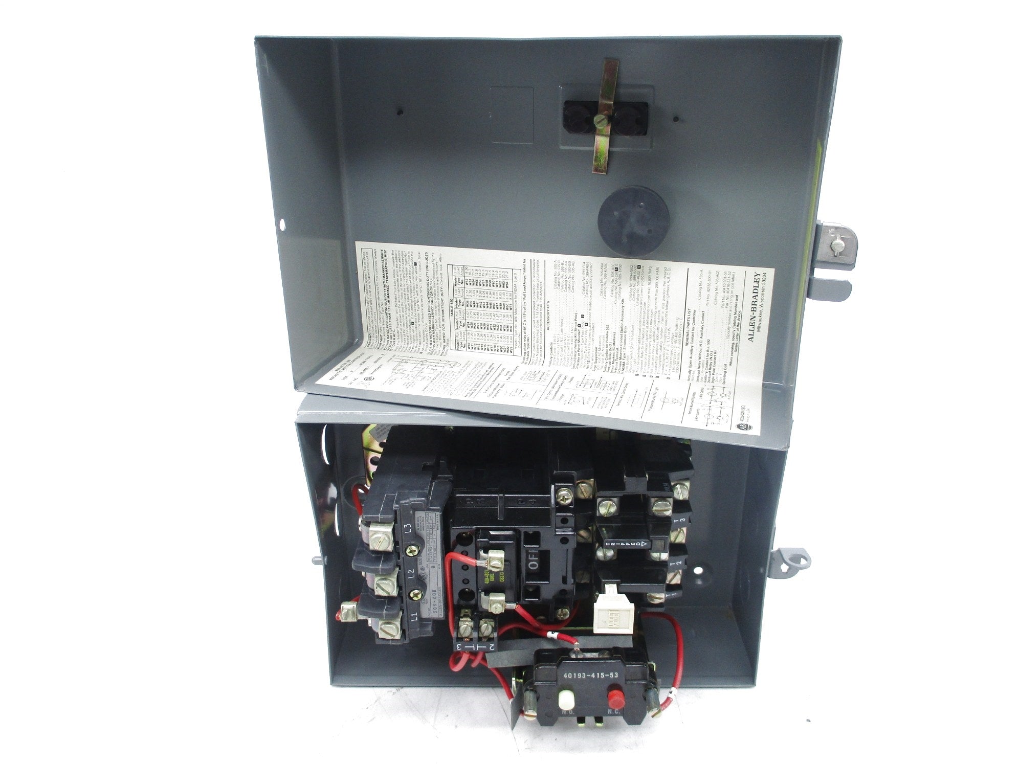 ALLEN BRADLEY 509-AAB-1 SER. B (BR/YL) NSMP