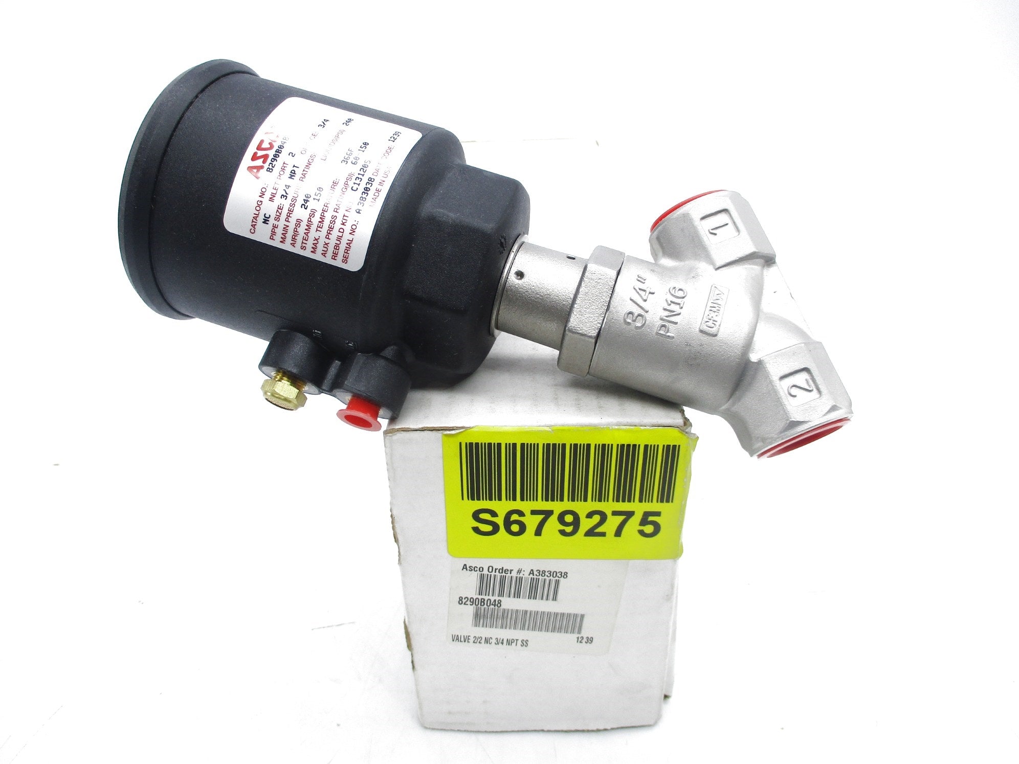 ASCO 8290B048 240PSI  NSMP