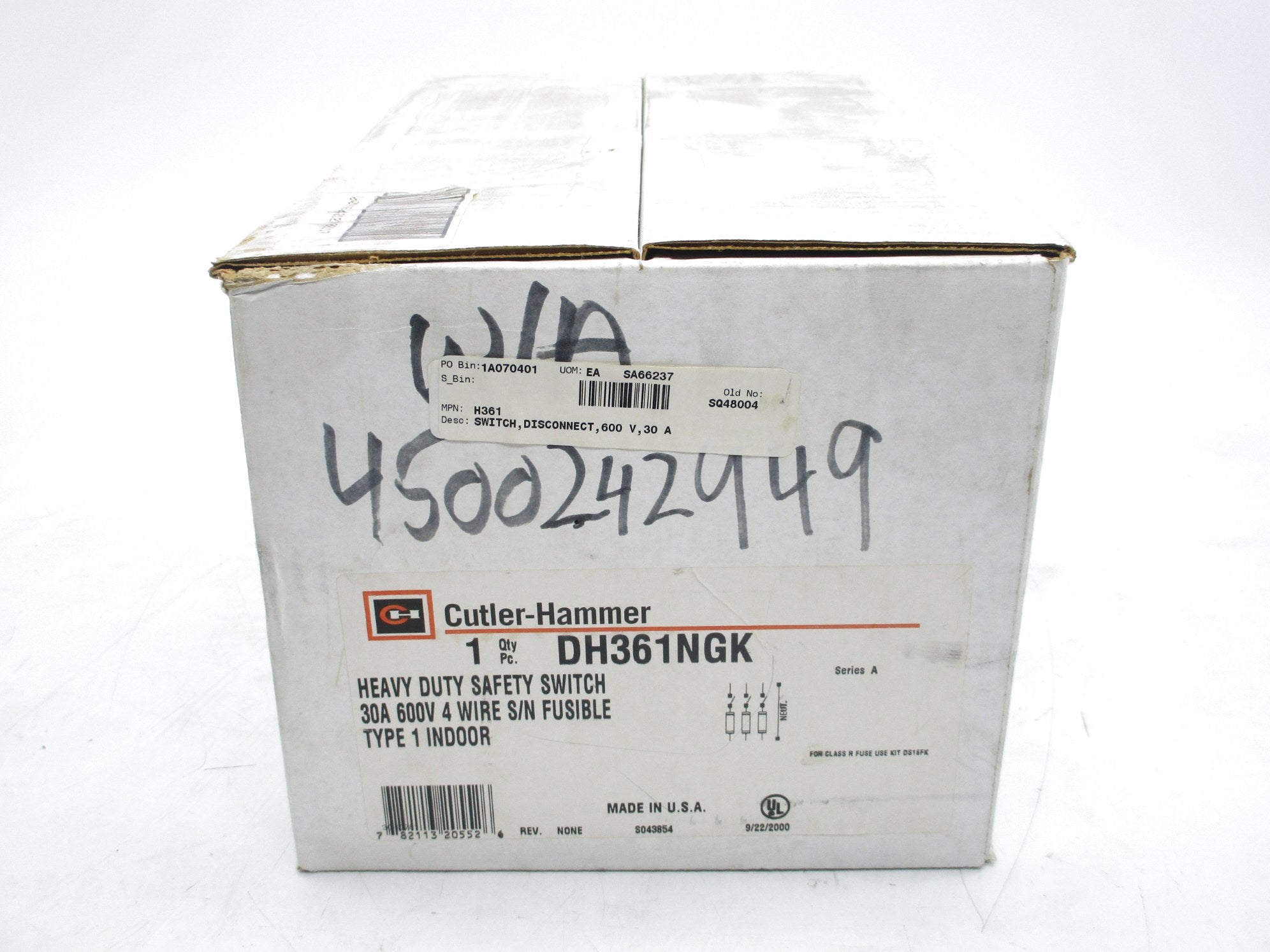 CUTLER HAMMER DH361NGK SER. A NSMP